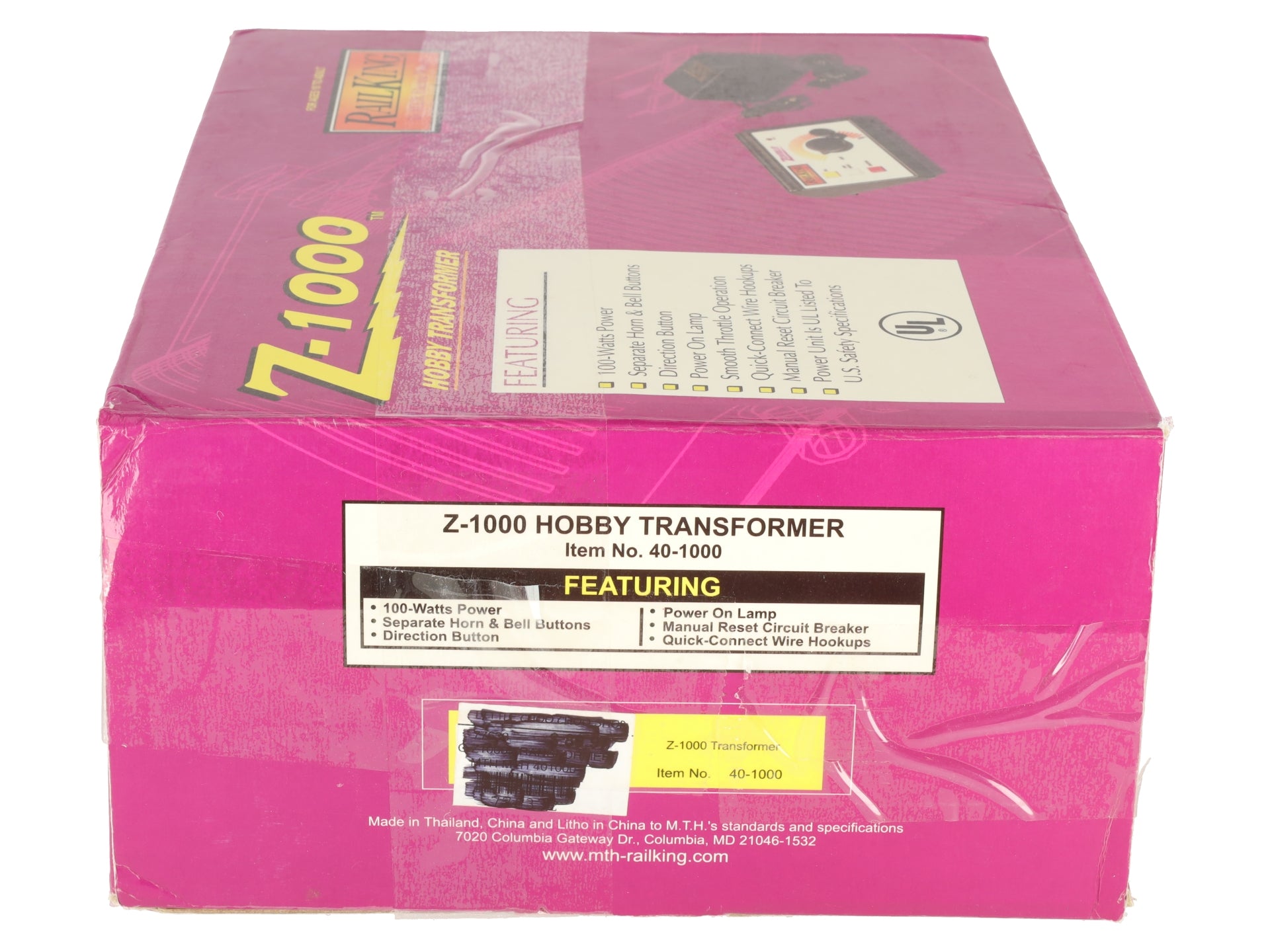 MTH 40-1000 O Z-1000 Hobby Transformer & Controller EX/Box