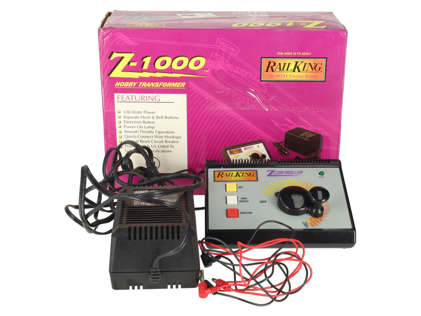 MTH 40-1000 O Z-1000 Hobby Transformer & Controller EX/Box