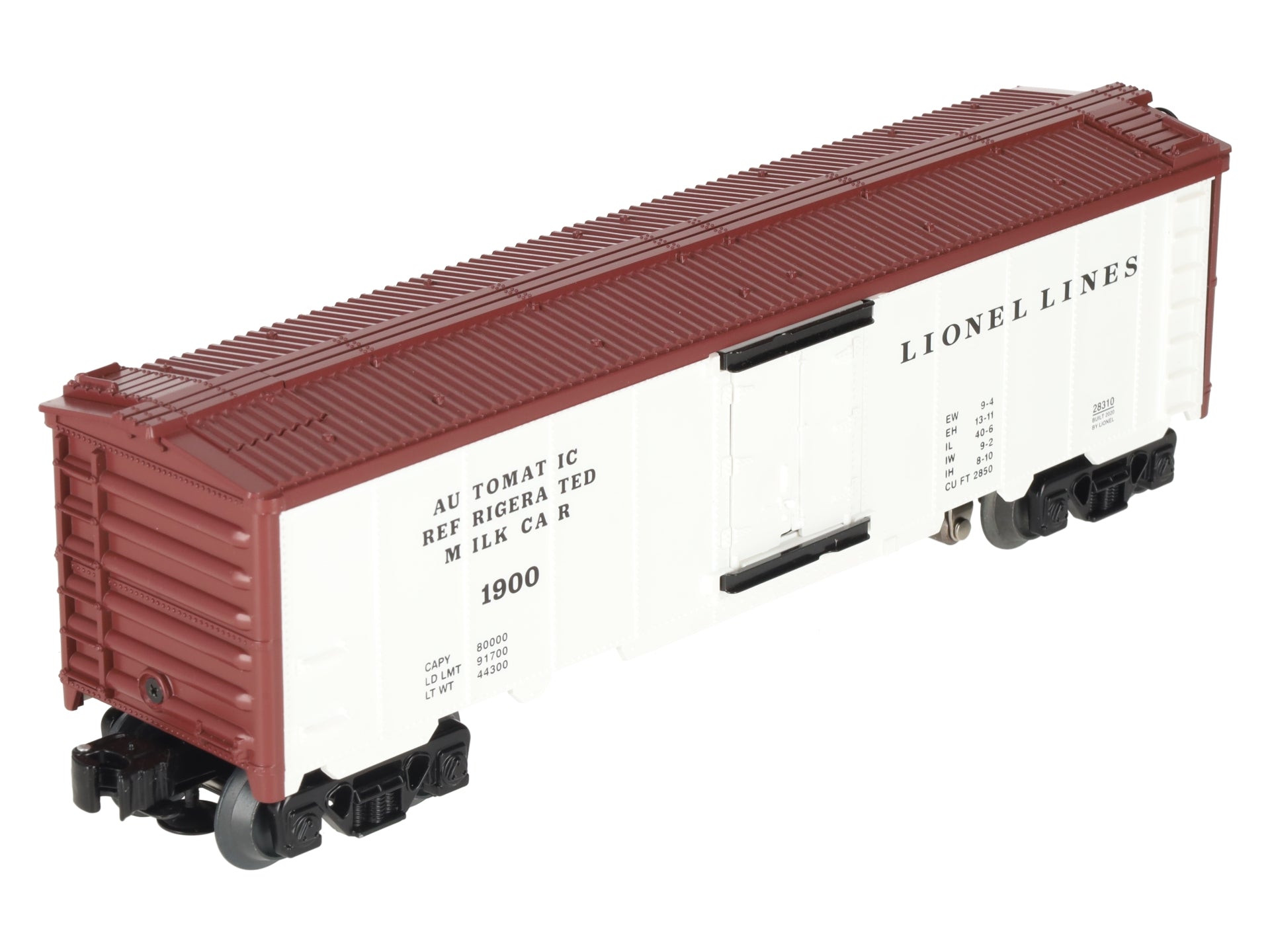 Lionel 2028310 O Lionel Lines Operating Milk Car with Platform #1900 - 3-Rail LN/Box