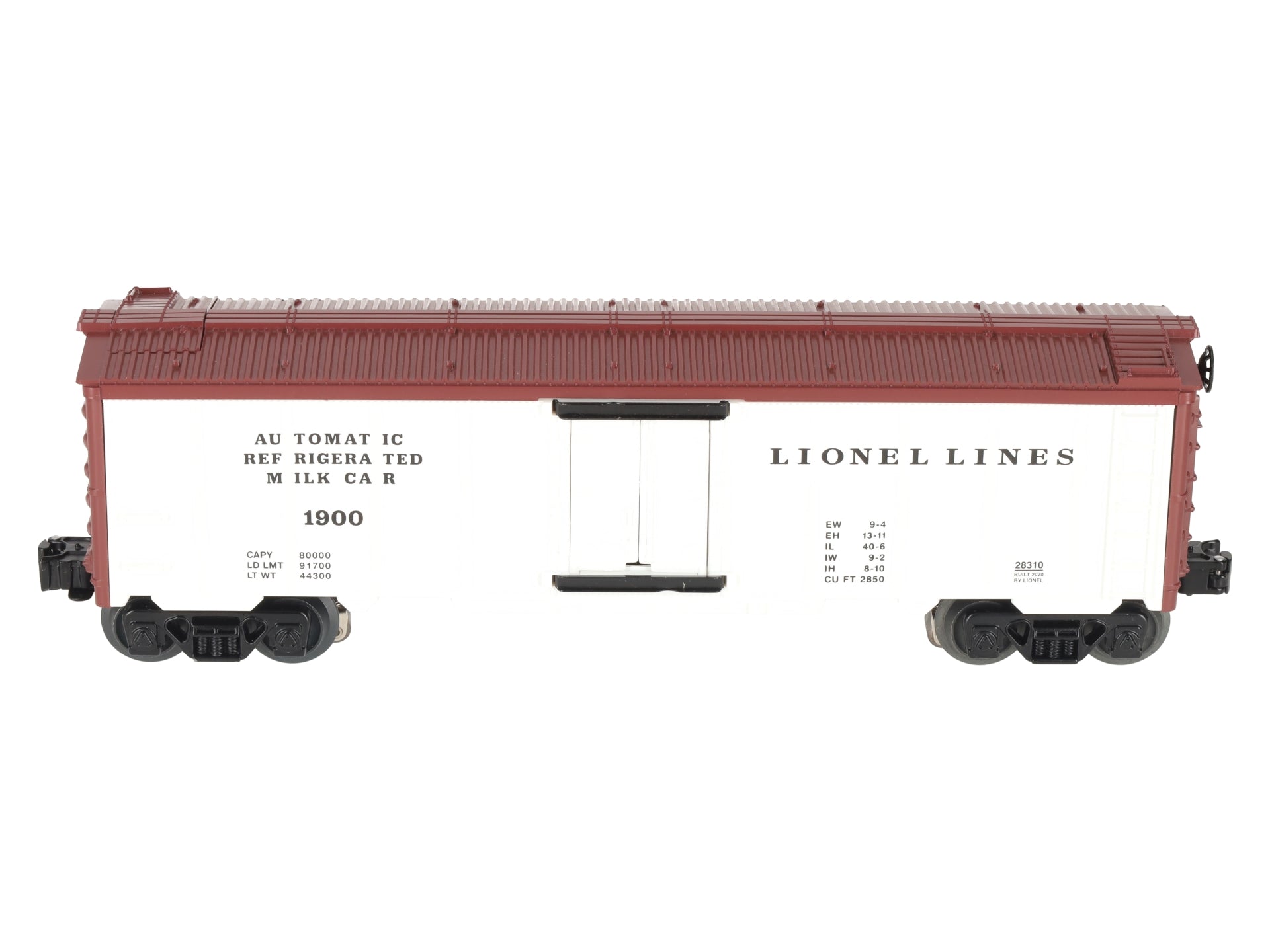 Lionel 2028310 O Lionel Lines Operating Milk Car with Platform #1900 - 3-Rail LN/Box
