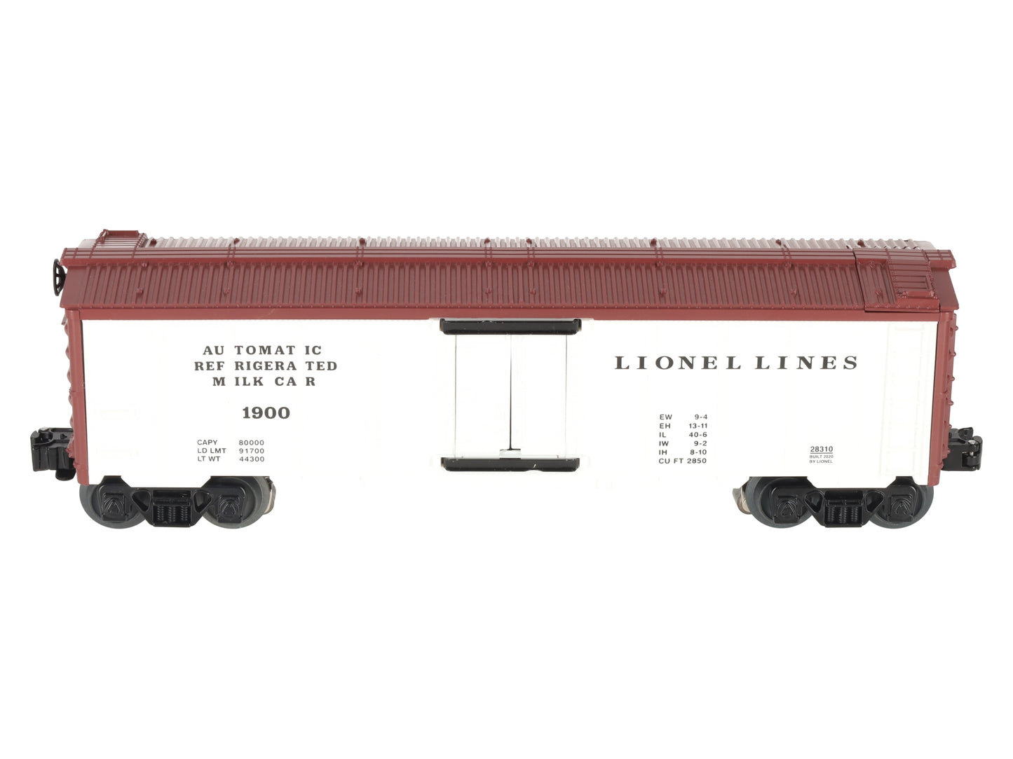 Lionel 2028310 O Lionel Lines Operating Milk Car with Platform #1900 - 3-Rail LN/Box
