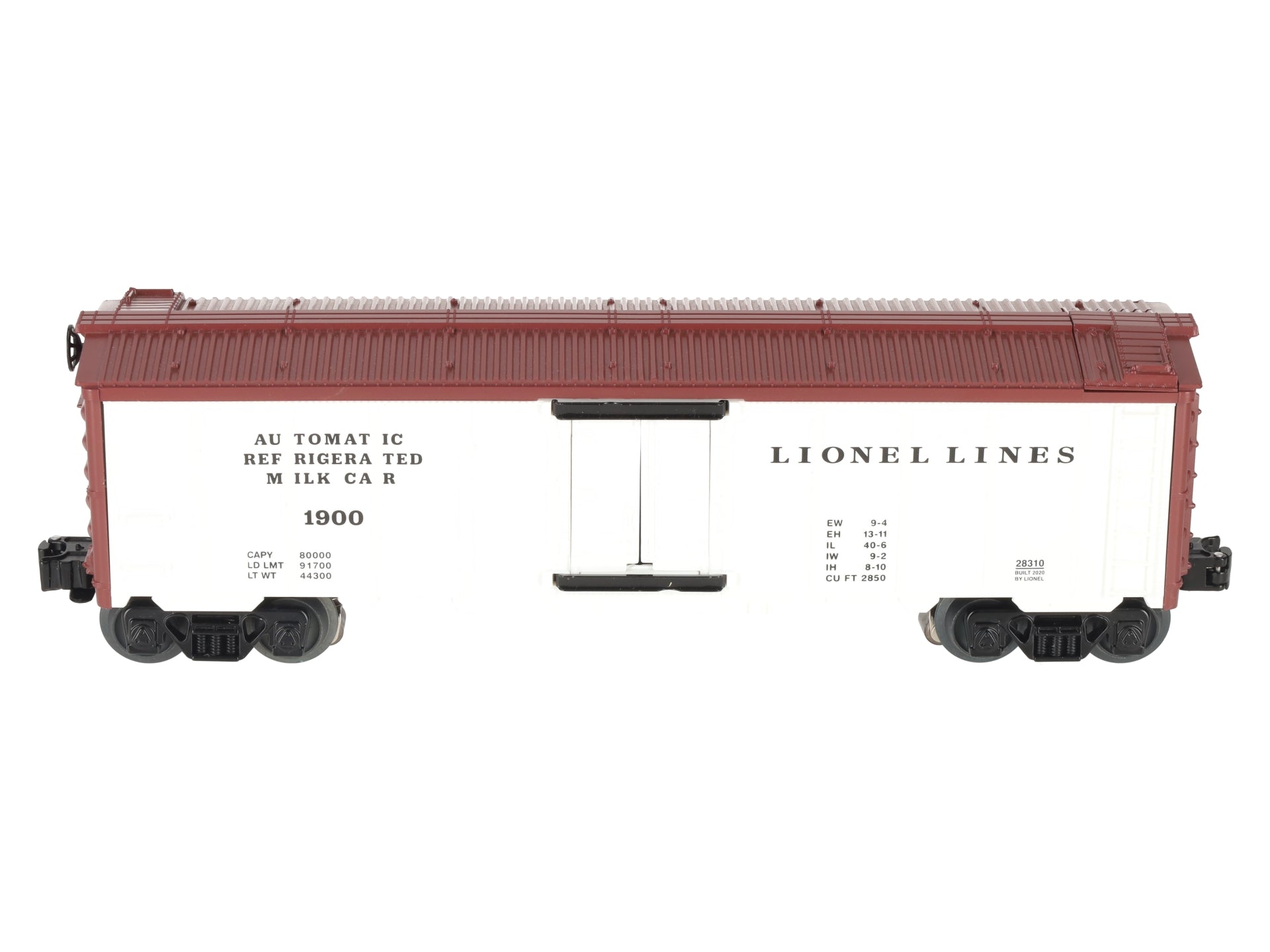 Lionel 2028310 O Lionel Lines Operating Milk Car with Platform #1900 - 3-Rail LN/Box