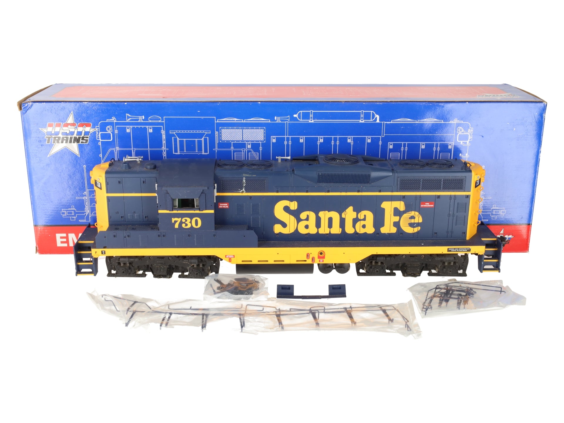 USA Trains R22115 Santa Fe GP-9 Diesel Locomotive #730 VG/Box