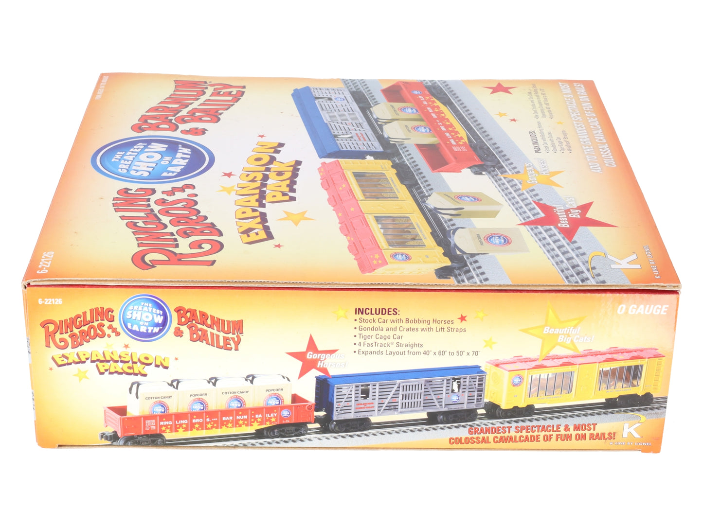 Lionel K-Line 6-22126 Ringling Bros. Circus Train Expansion Pack VG/Box
