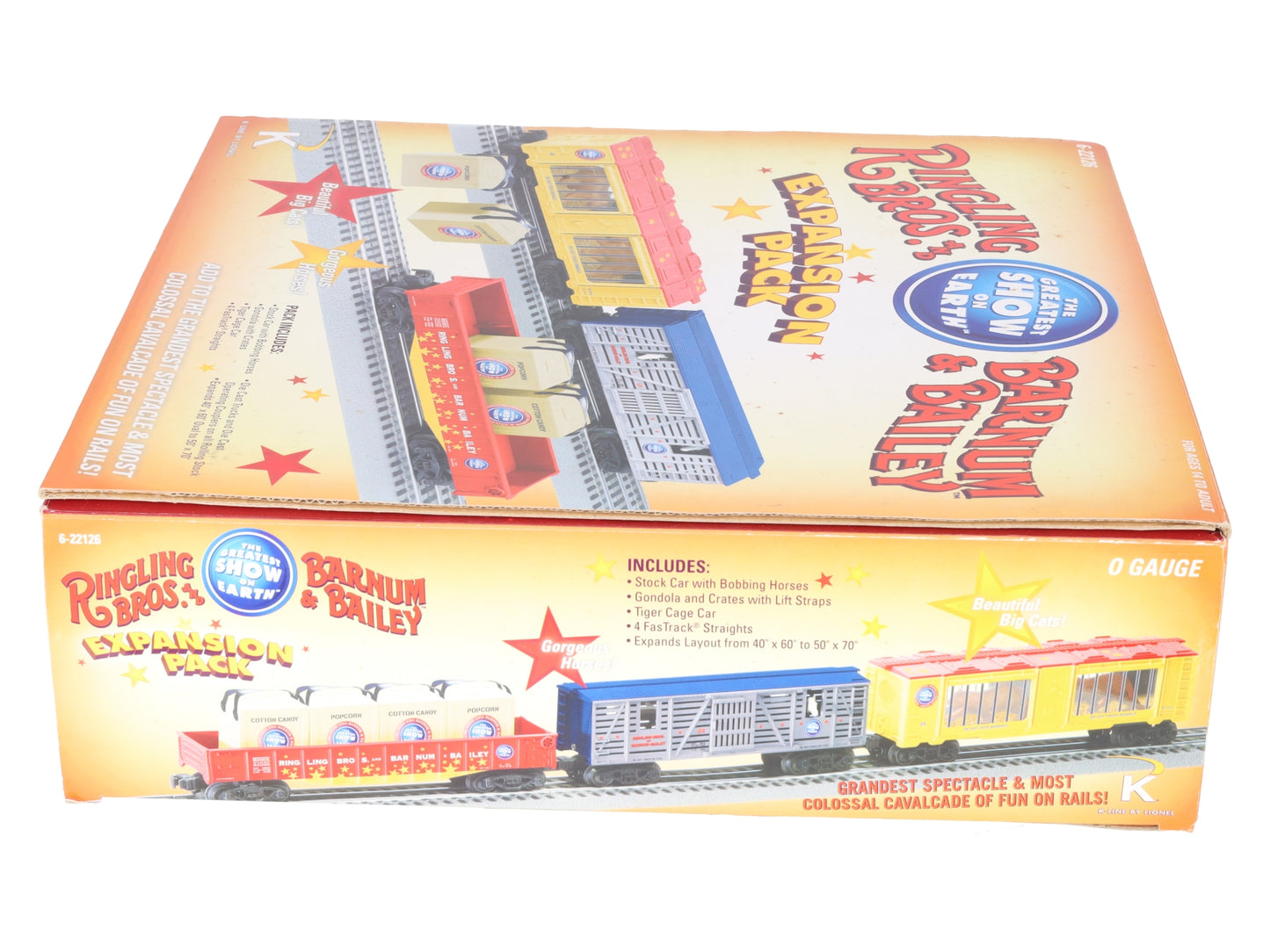 Lionel K-Line 6-22126 Ringling Bros. Circus Train Expansion Pack VG/Box
