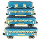MTH 10-1064 O Blue Comet Passenger Car Set (Set of 4) LN
