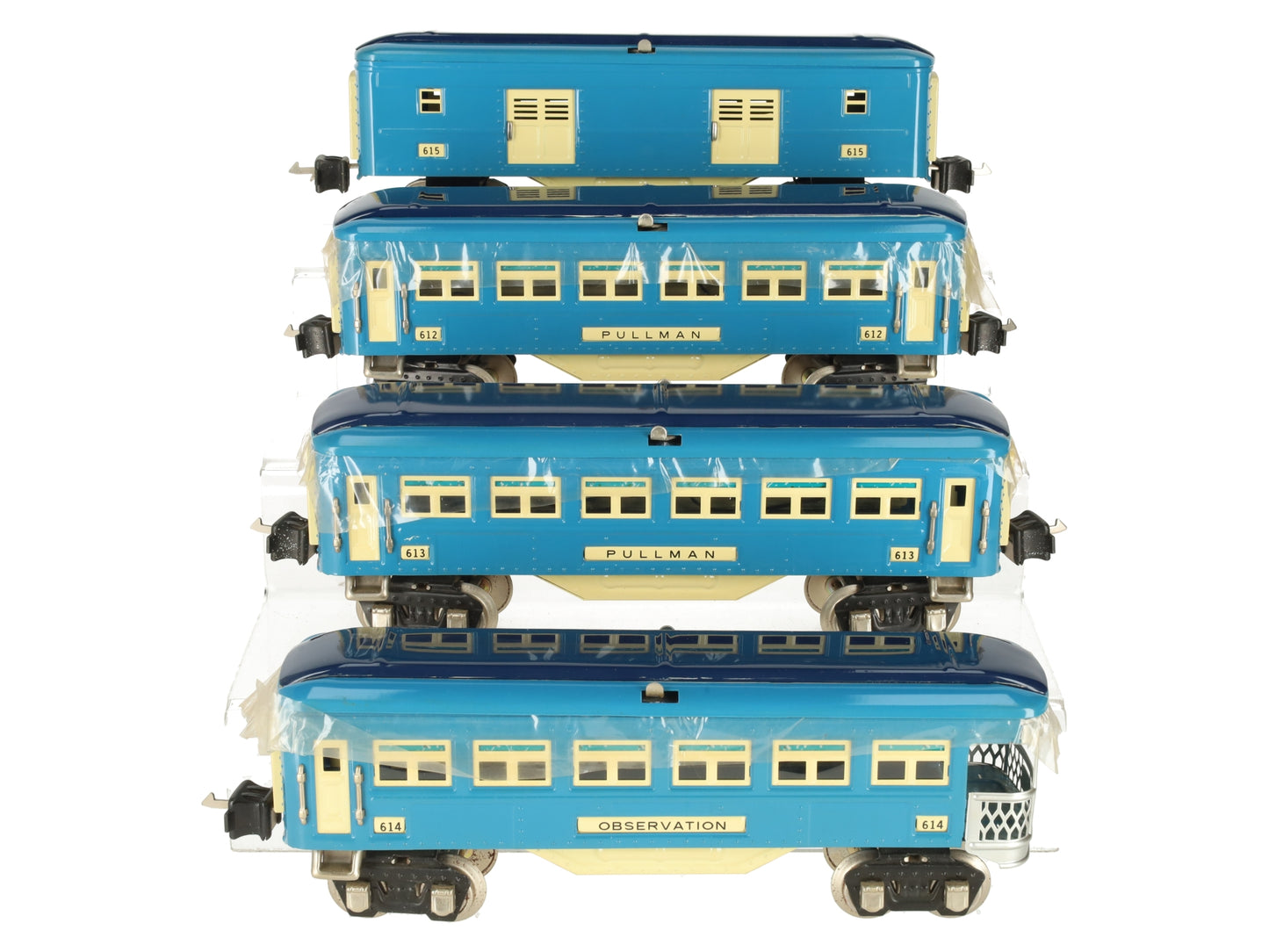 MTH 10-1064 O Blue Comet Passenger Car Set (Set of 4) LN