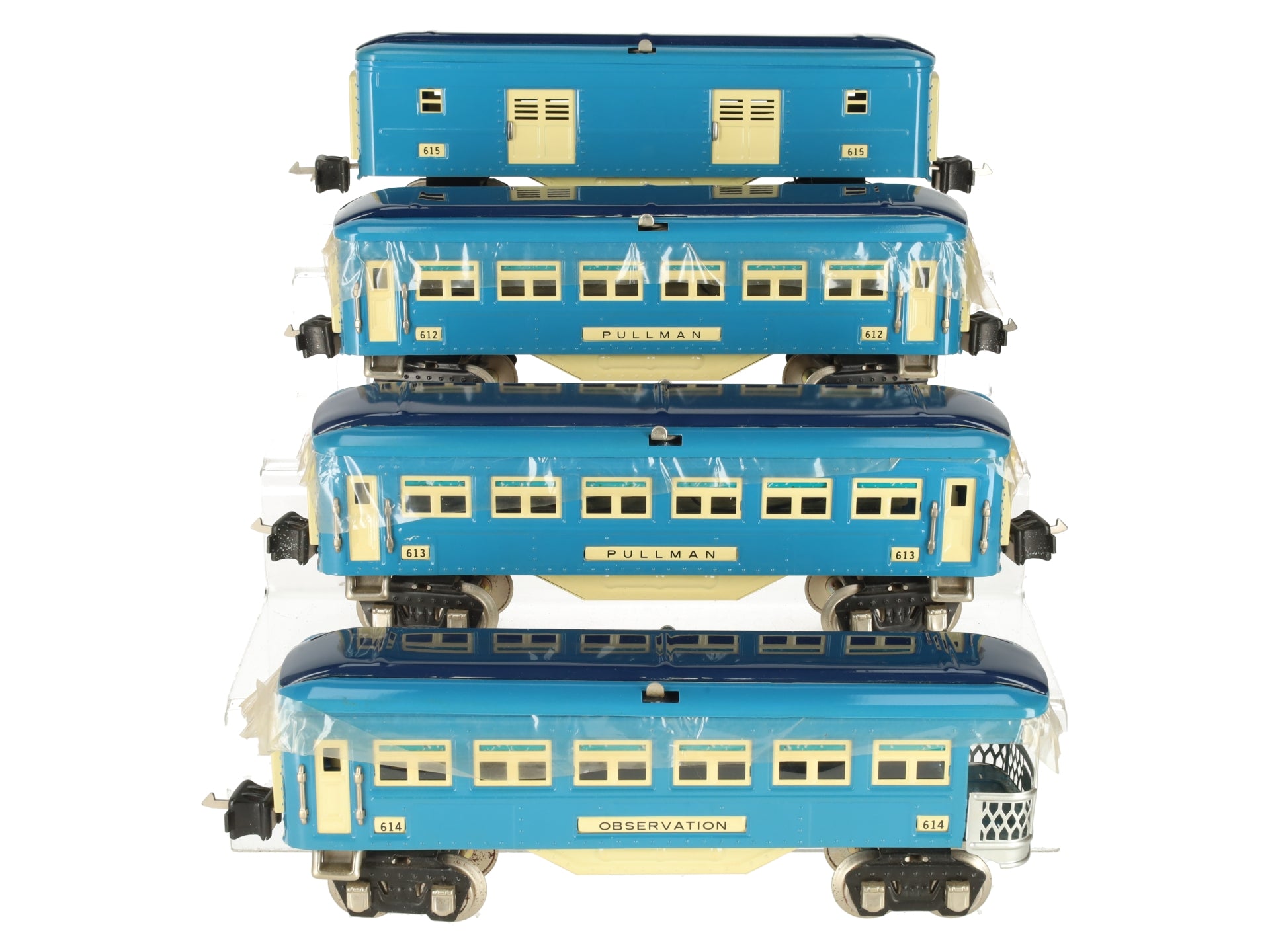 MTH 10-1064 O Blue Comet Passenger Car Set (Set of 4) LN