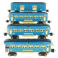 MTH 10-1064 O Blue Comet Passenger Car Set (Set of 4) LN