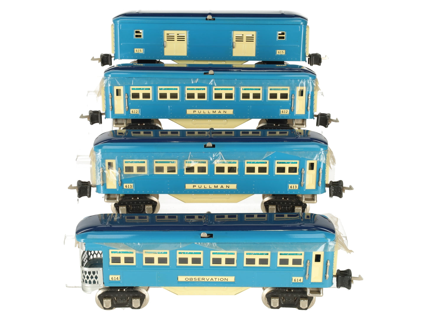 MTH 10-1064 O Blue Comet Passenger Car Set (Set of 4) LN