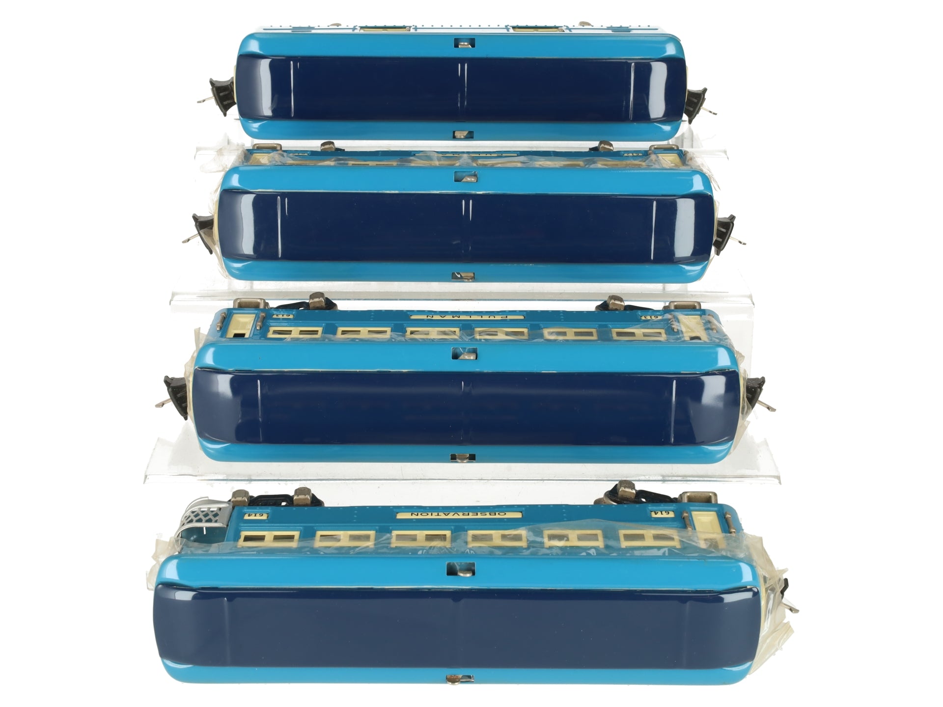 MTH 10-1064 O Blue Comet Passenger Car Set (Set of 4) LN