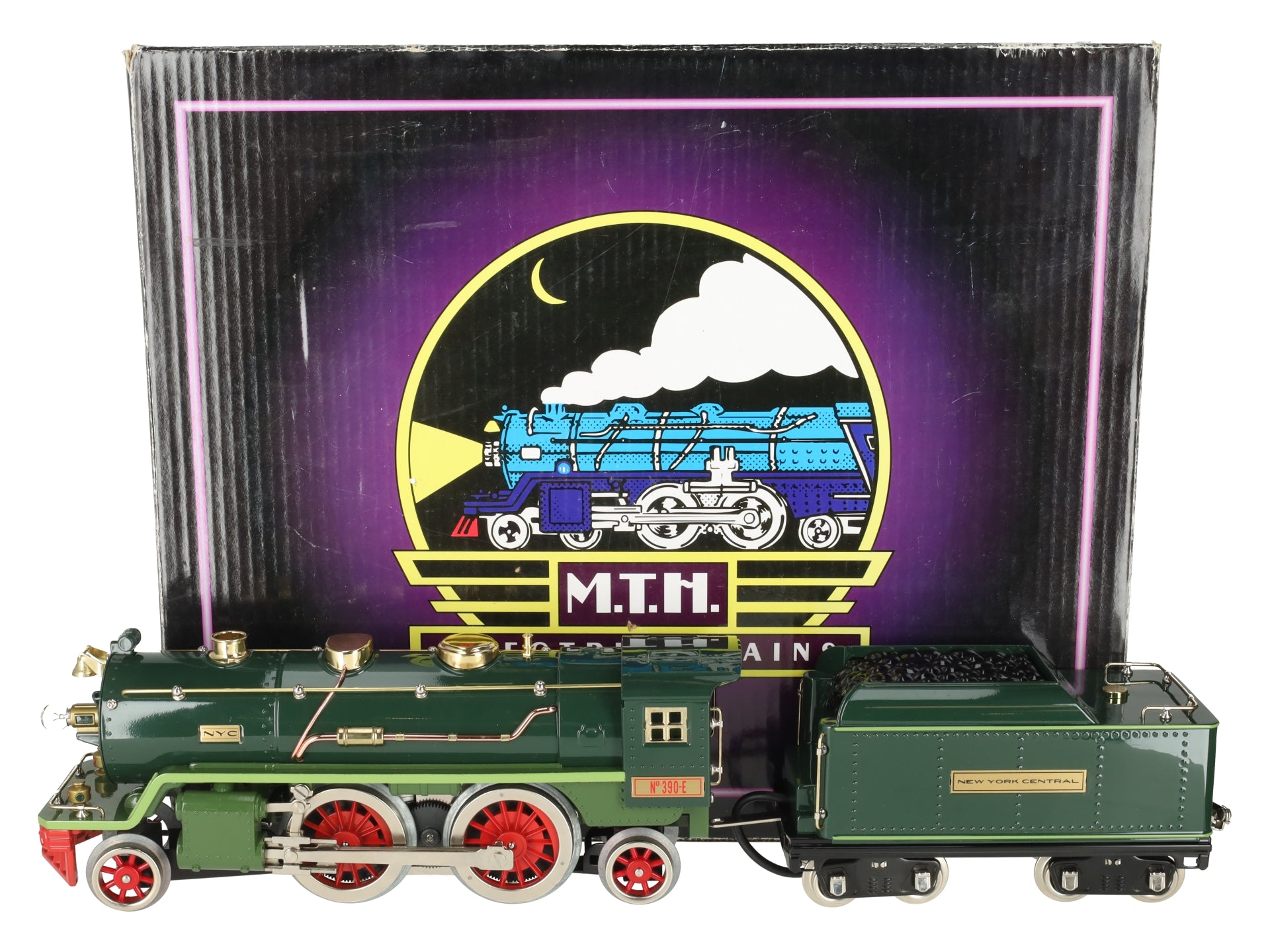 MTH 10-1296-1 Std. Gauge Tinplate No. 390 Steam Locomotive & Tender w/PS2 LN/Box