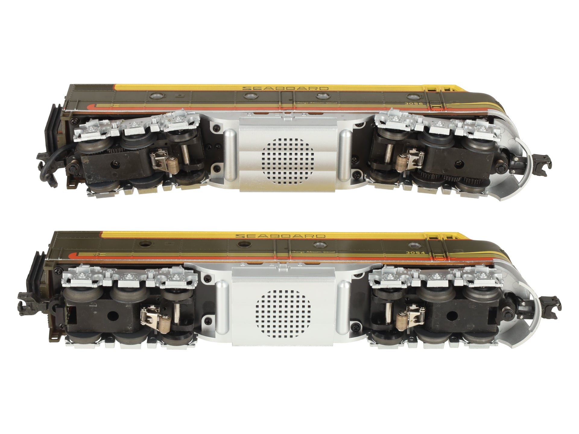 MTH 30-2181-1 O Gauge Seaboard E-8 AA Diesel Engine Set w/PS1 #3054/3056 EX/Box