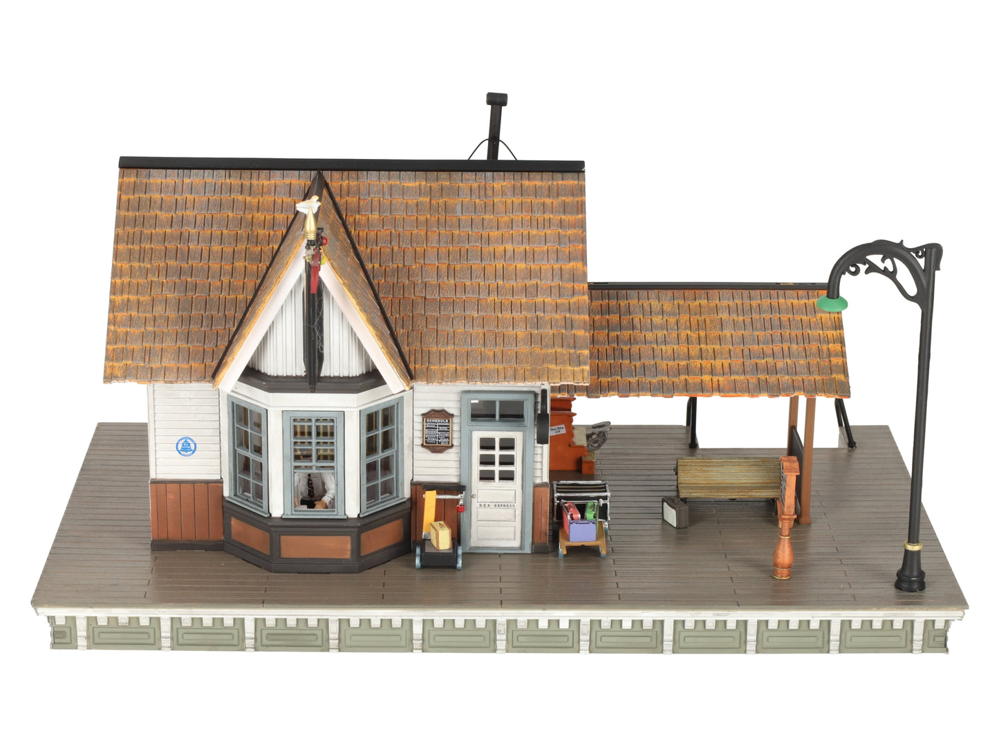 Woodland Scenics BR5852 O Built-&-Ready Linn Creek Depot Building EX/Box