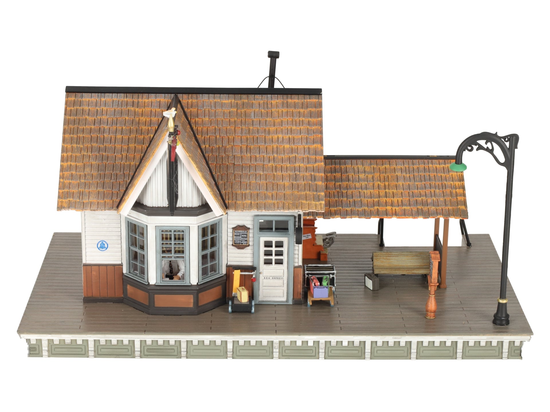 Woodland Scenics BR5852 O Built-&-Ready Linn Creek Depot Building EX/Box