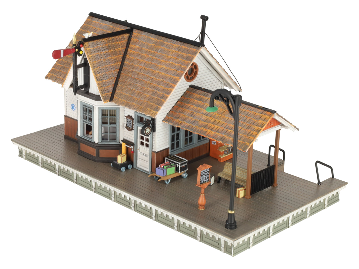 Woodland Scenics BR5852 O Built-&-Ready Linn Creek Depot Building EX/Box