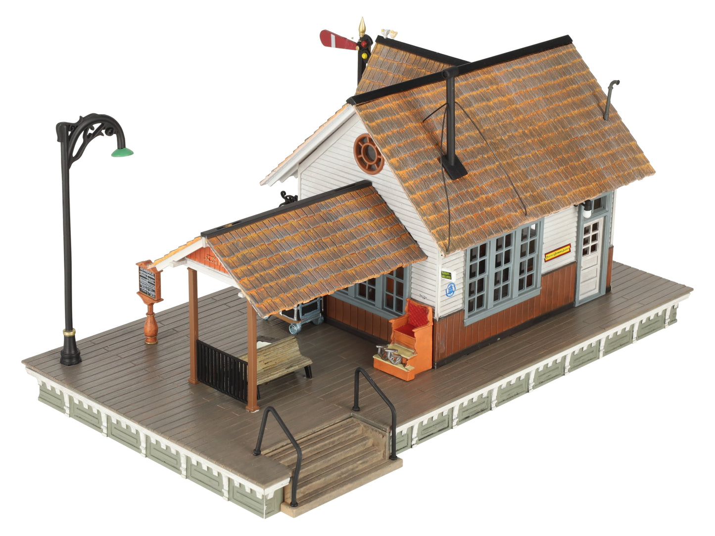 Woodland Scenics BR5852 O Built-&-Ready Linn Creek Depot Building EX/Box