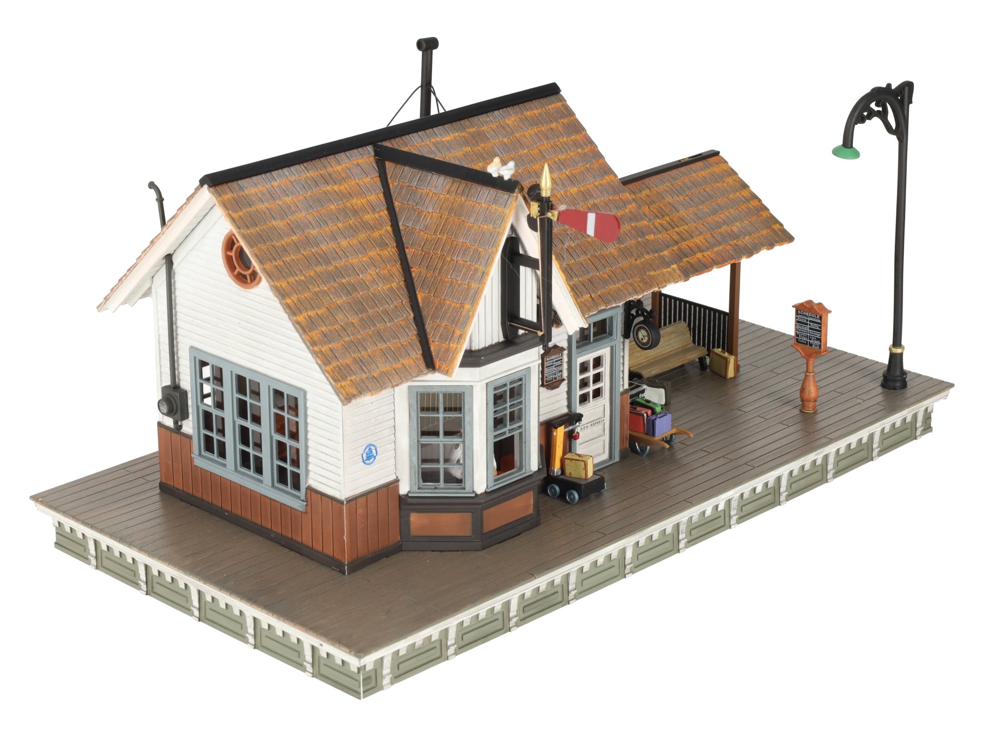 Woodland Scenics BR5852 O Built-&-Ready Linn Creek Depot Building EX/Box
