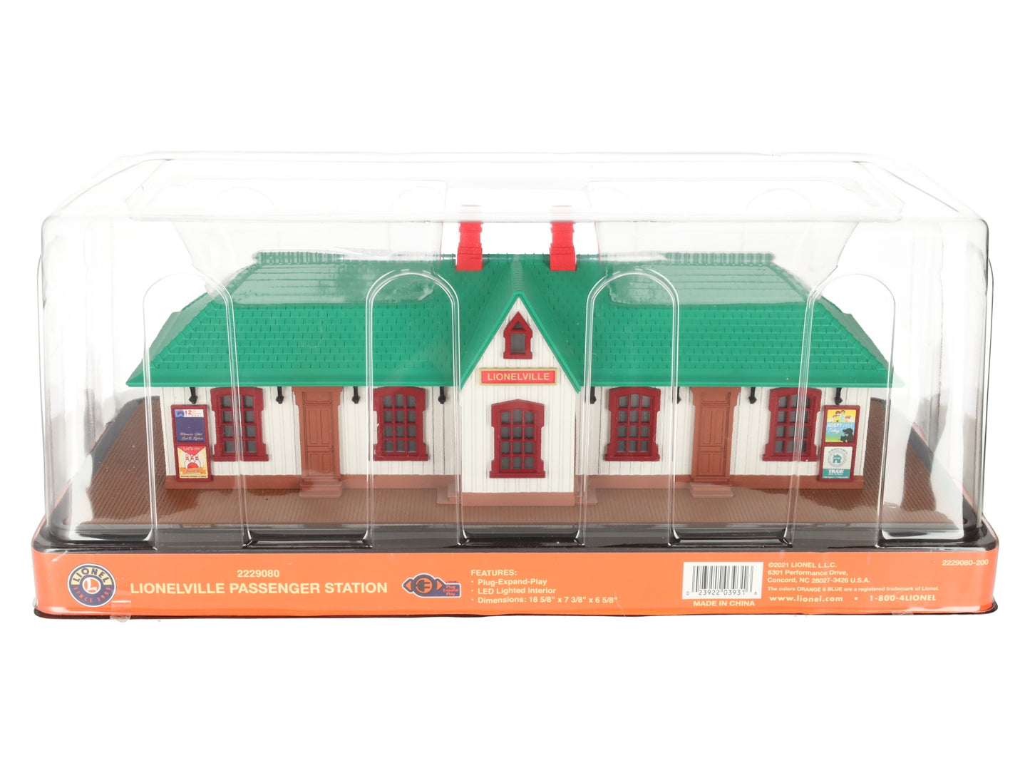 Lionel 2229080 O Assembled Plug-Expand-Play Passenger Station LN/Box