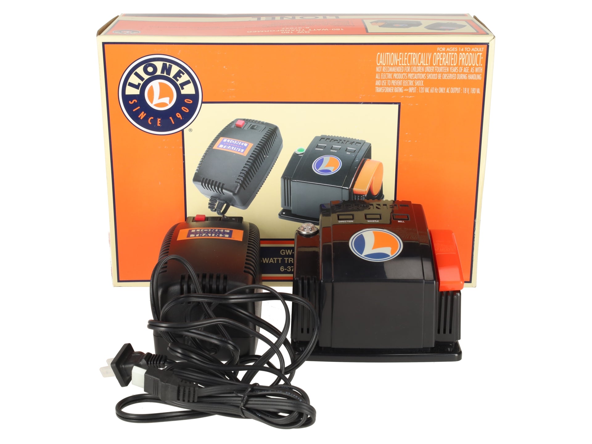 Lionel 6-37947 O GW-180 180 Watt Transformer EX/Box
