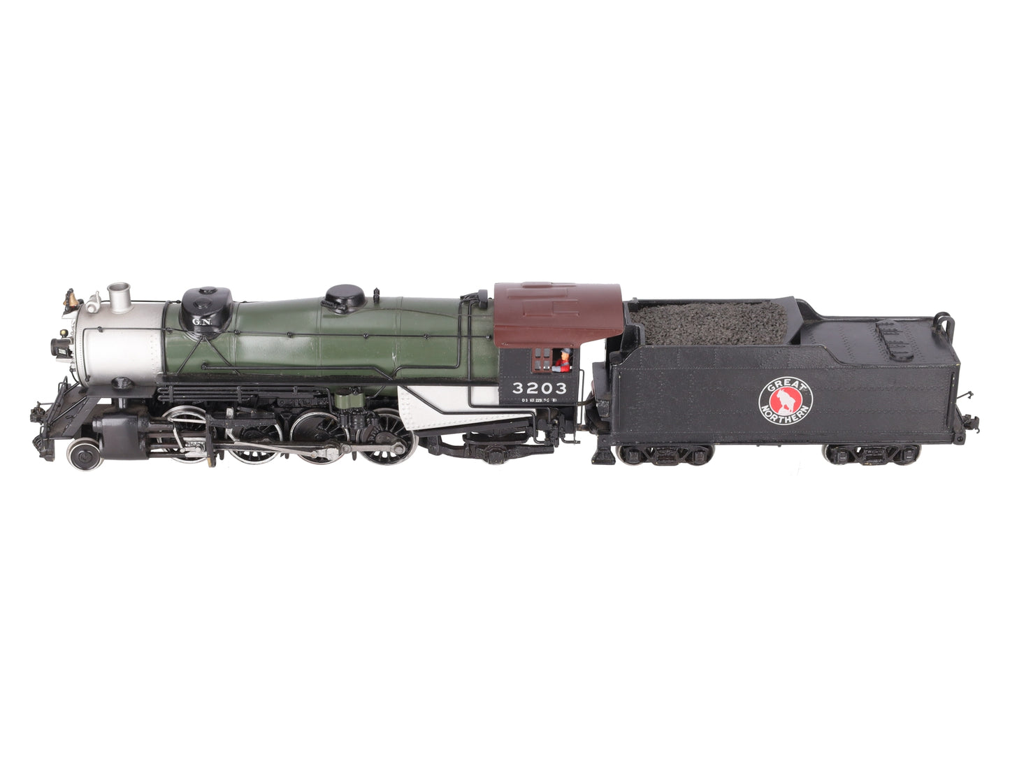 O Scale BRASS 2-Rail Custom Great Northern 2-8-2 Steam Locomotive w/ Tender