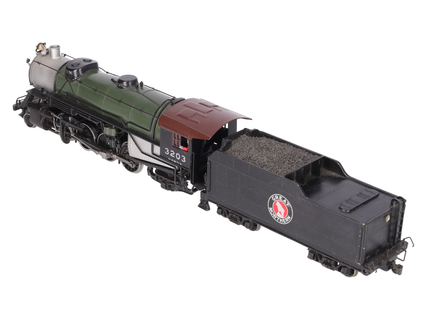 O Scale BRASS 2-Rail Custom Great Northern 2-8-2 Steam Locomotive w/ Tender
