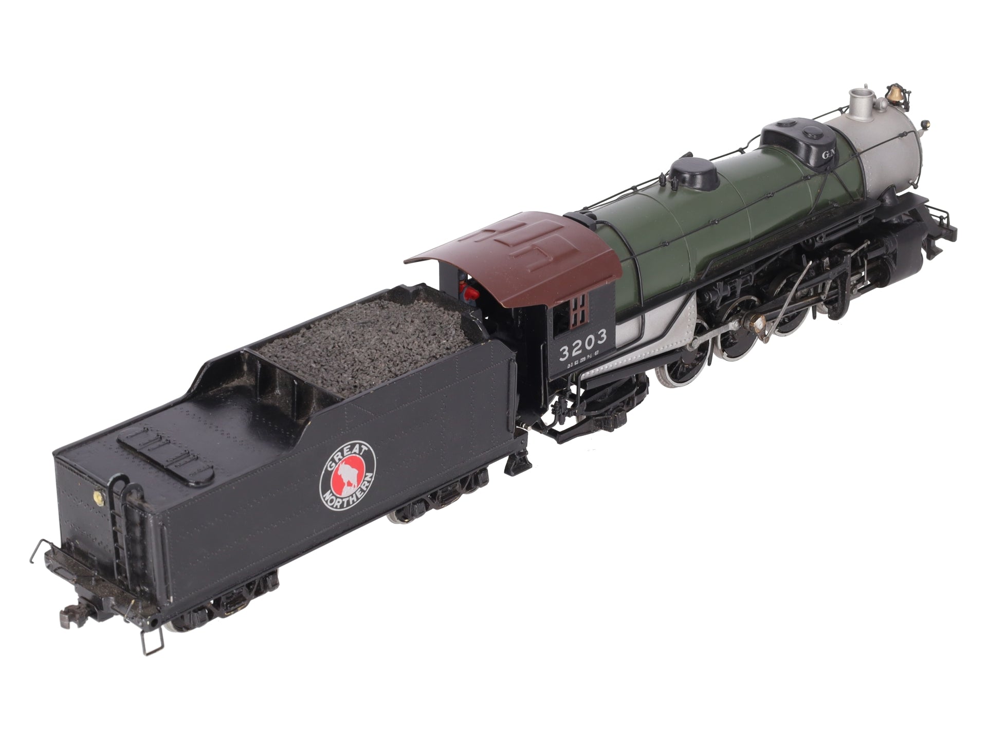 O Scale BRASS 2-Rail Custom Great Northern 2-8-2 Steam Locomotive w/ Tender