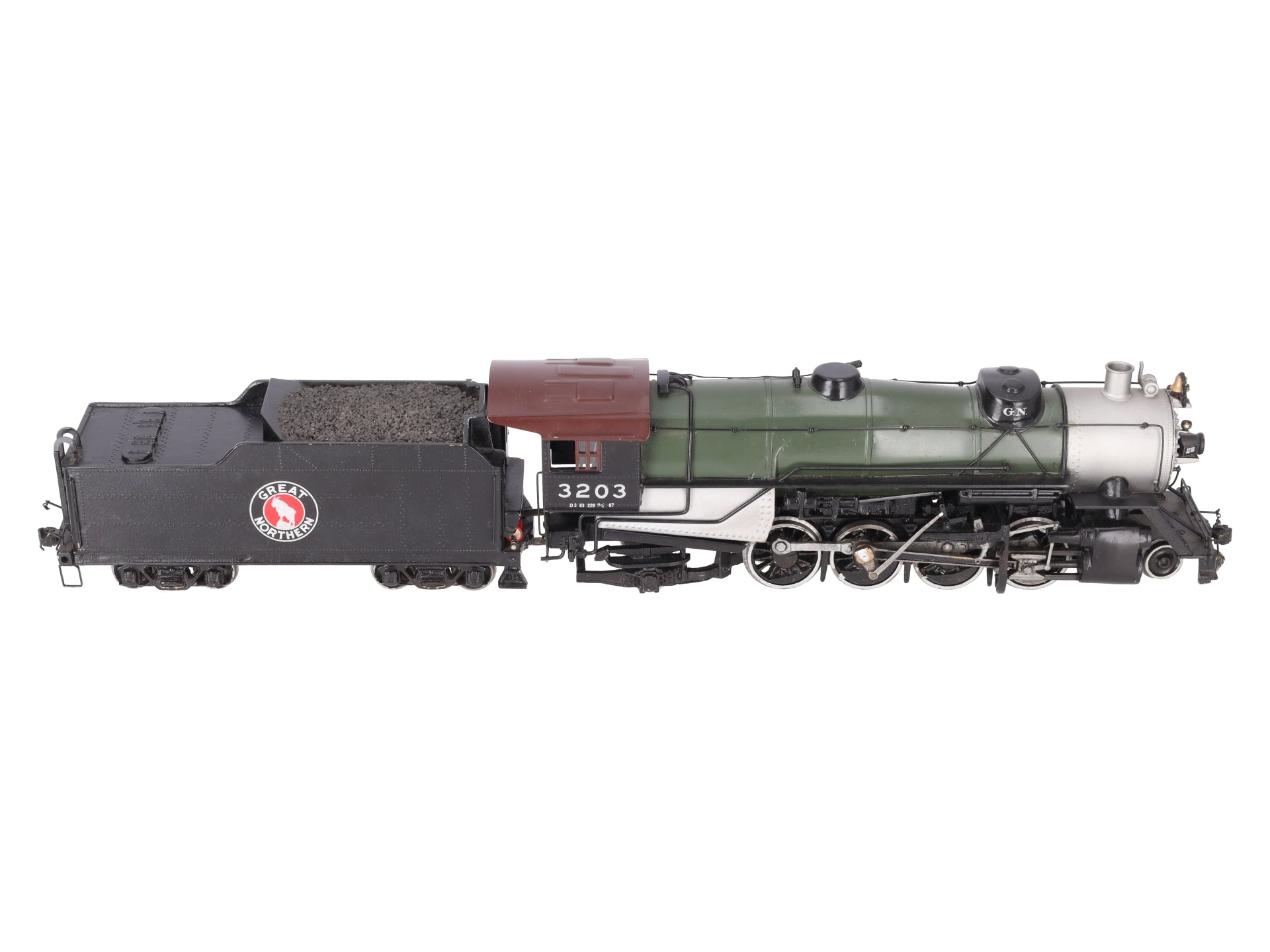 O Scale BRASS 2-Rail Custom Great Northern 2-8-2 Steam Locomotive w/ Tender