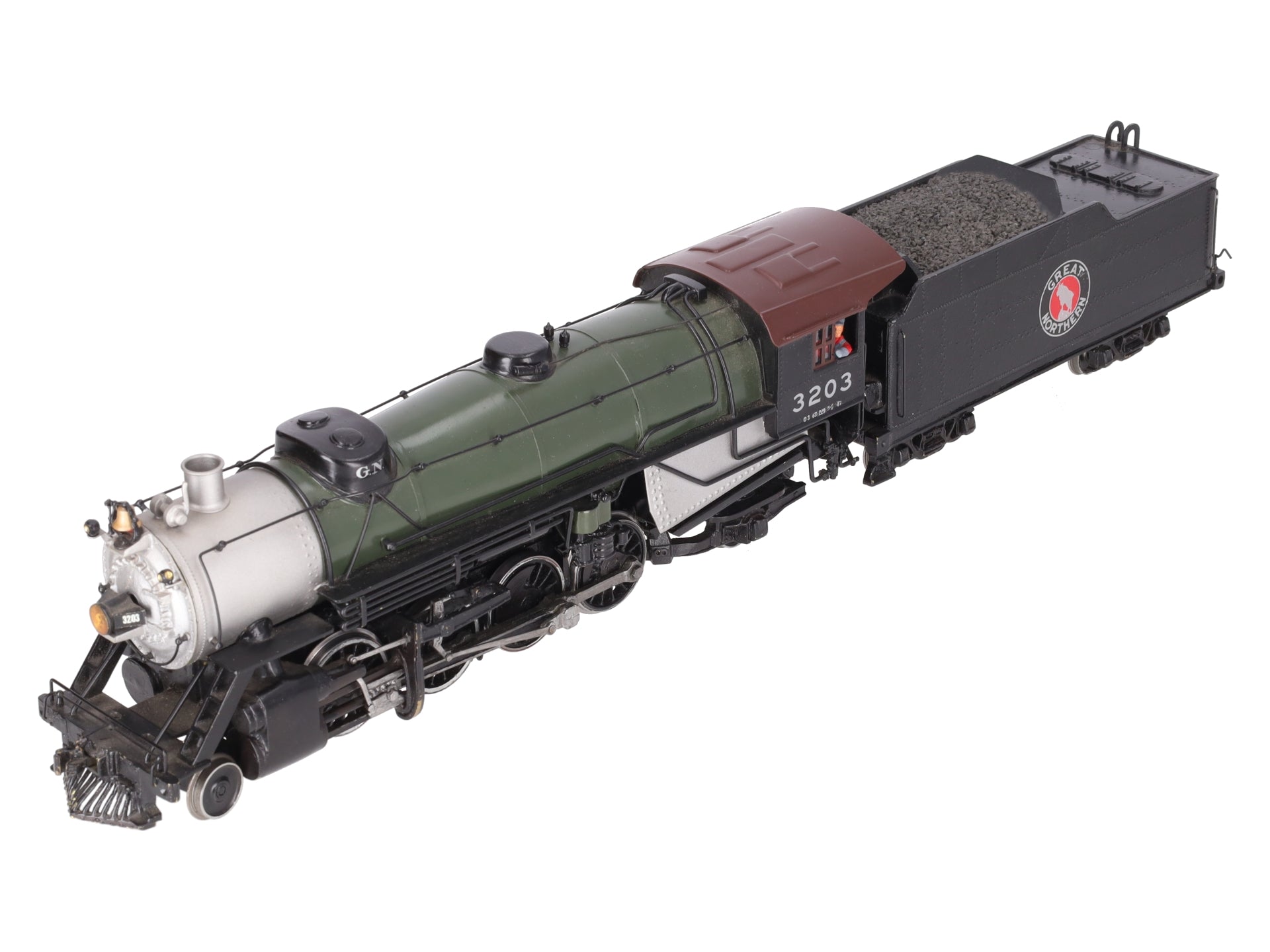 O Scale BRASS 2-Rail Custom Great Northern 2-8-2 Steam Locomotive w/ Tender