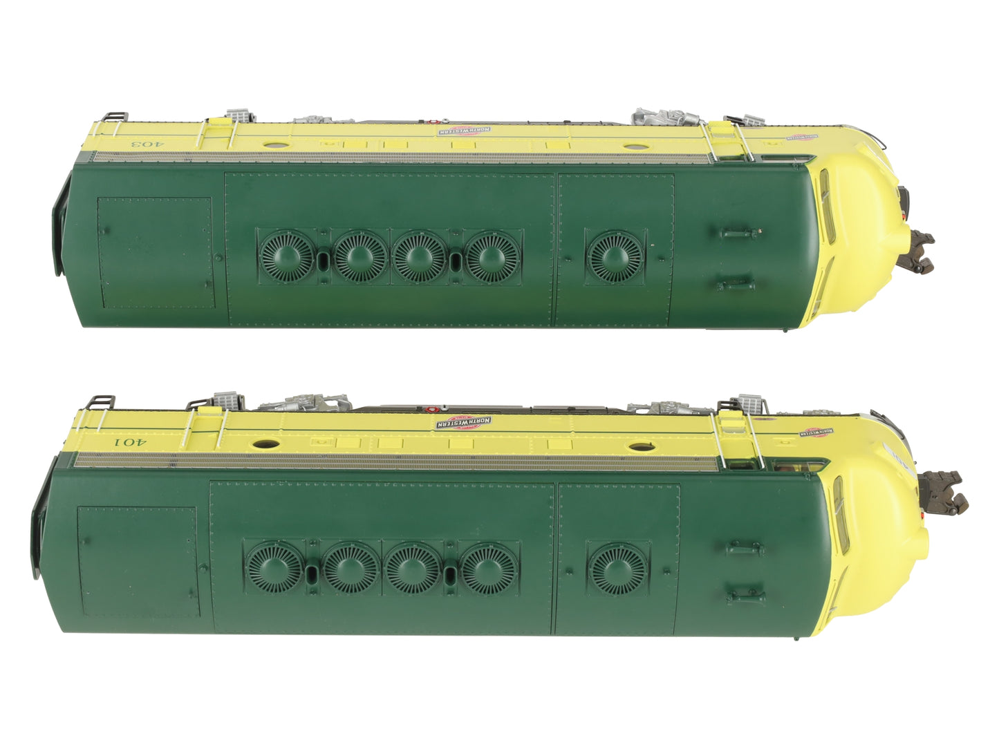 Lionel 6-38754 O C&NW Legacy F-7 AA Diesel Locomotive Set #401/#403 LN/Box