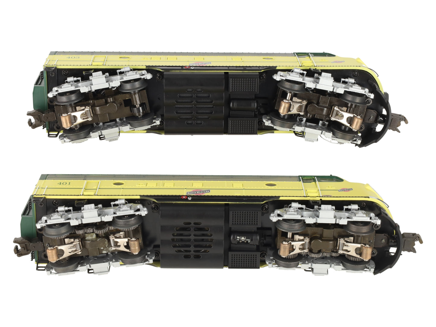 Lionel 6-38754 O C&NW Legacy F-7 AA Diesel Locomotive Set #401/#403 LN/Box