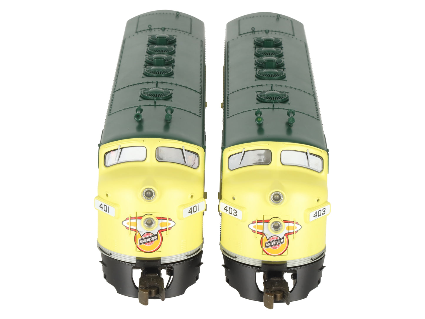 Lionel 6-38754 O C&NW Legacy F-7 AA Diesel Locomotive Set #401/#403 LN/Box