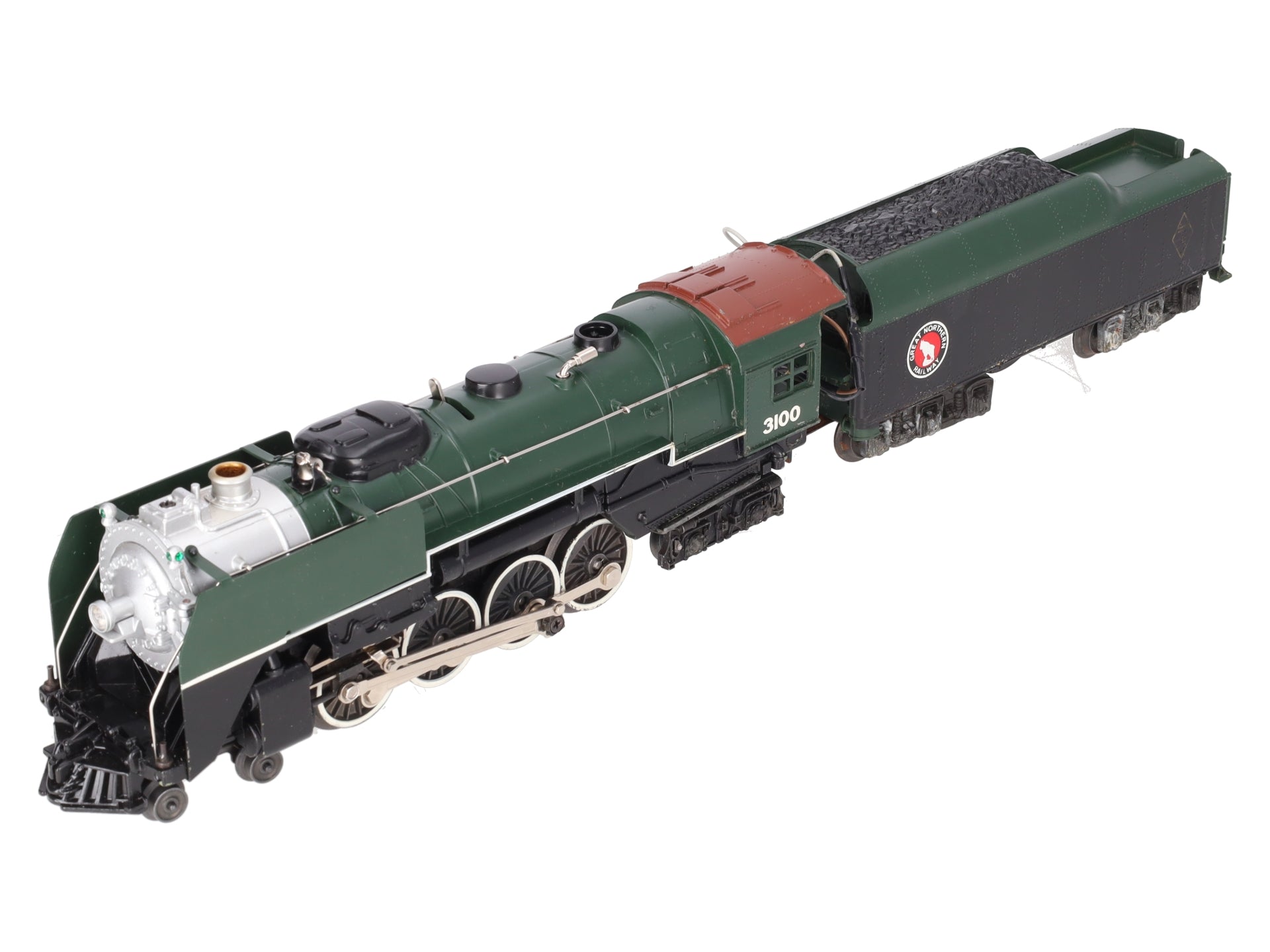 Lionel 6-3100 O Gauge Great Northern 4-8-4 Steam Locomotive & Tender VG/Box