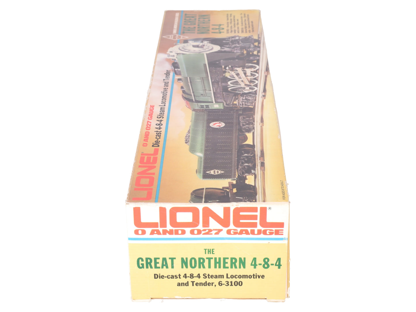 Lionel 6-3100 O Gauge Great Northern 4-8-4 Steam Locomotive & Tender VG/Box