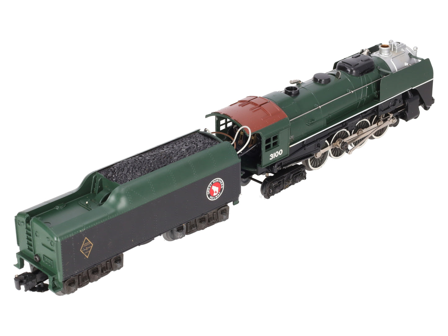 Lionel 6-3100 O Gauge Great Northern 4-8-4 Steam Locomotive & Tender VG/Box