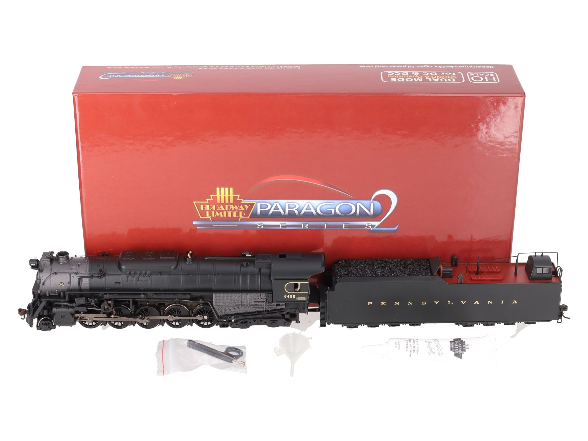 Broadway Limited 2223 HO PRR Class J1 2-10-4 Steam Locomotive w/Paragon2™ #6492 LN/Box