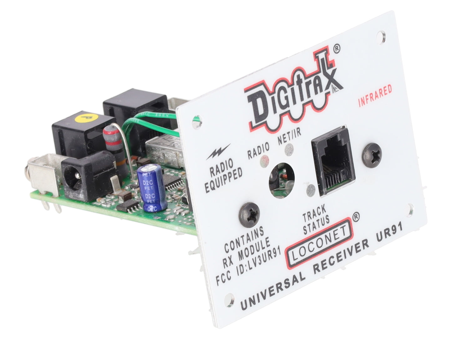 Digitrax UR91 Wireless Radio/IR Receiver Panel EX