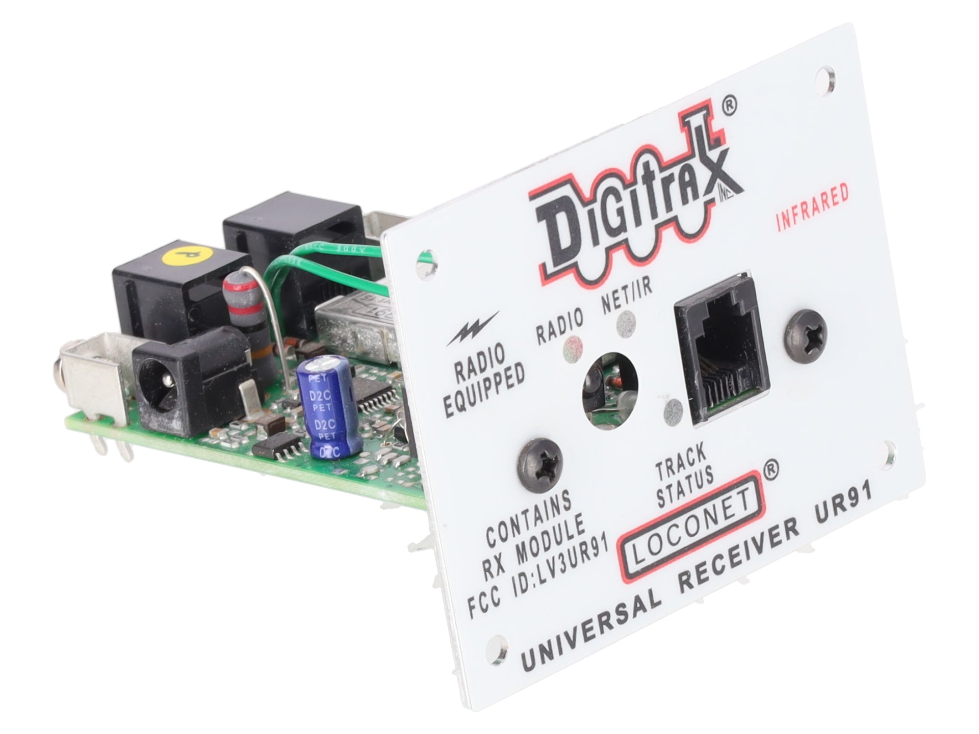 Digitrax UR91 Wireless Radio/IR Receiver Panel EX