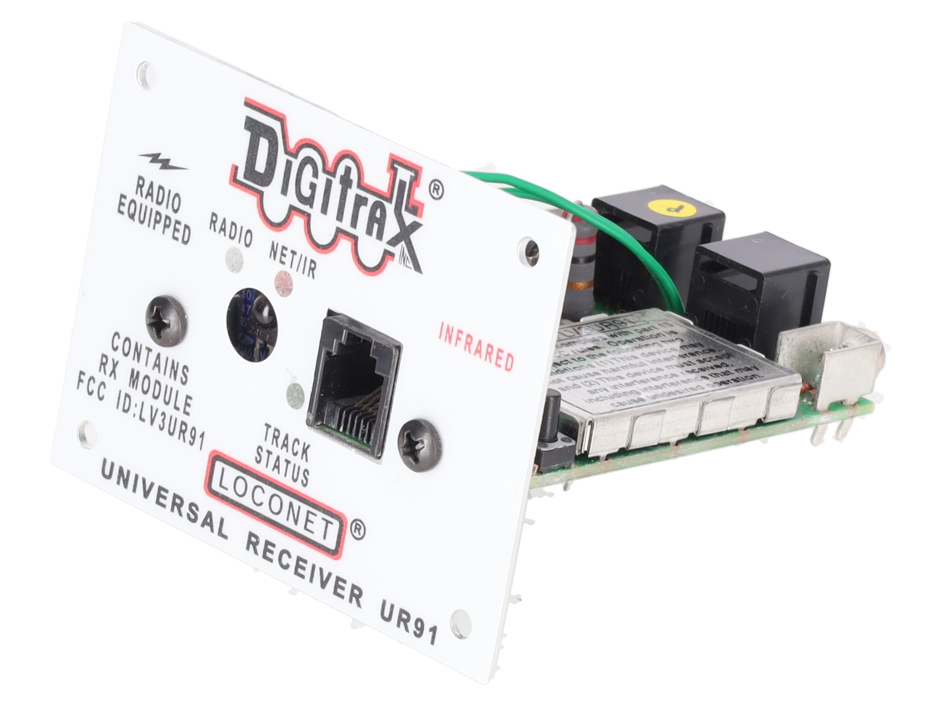 Digitrax UR91 Wireless Radio/IR Receiver Panel EX