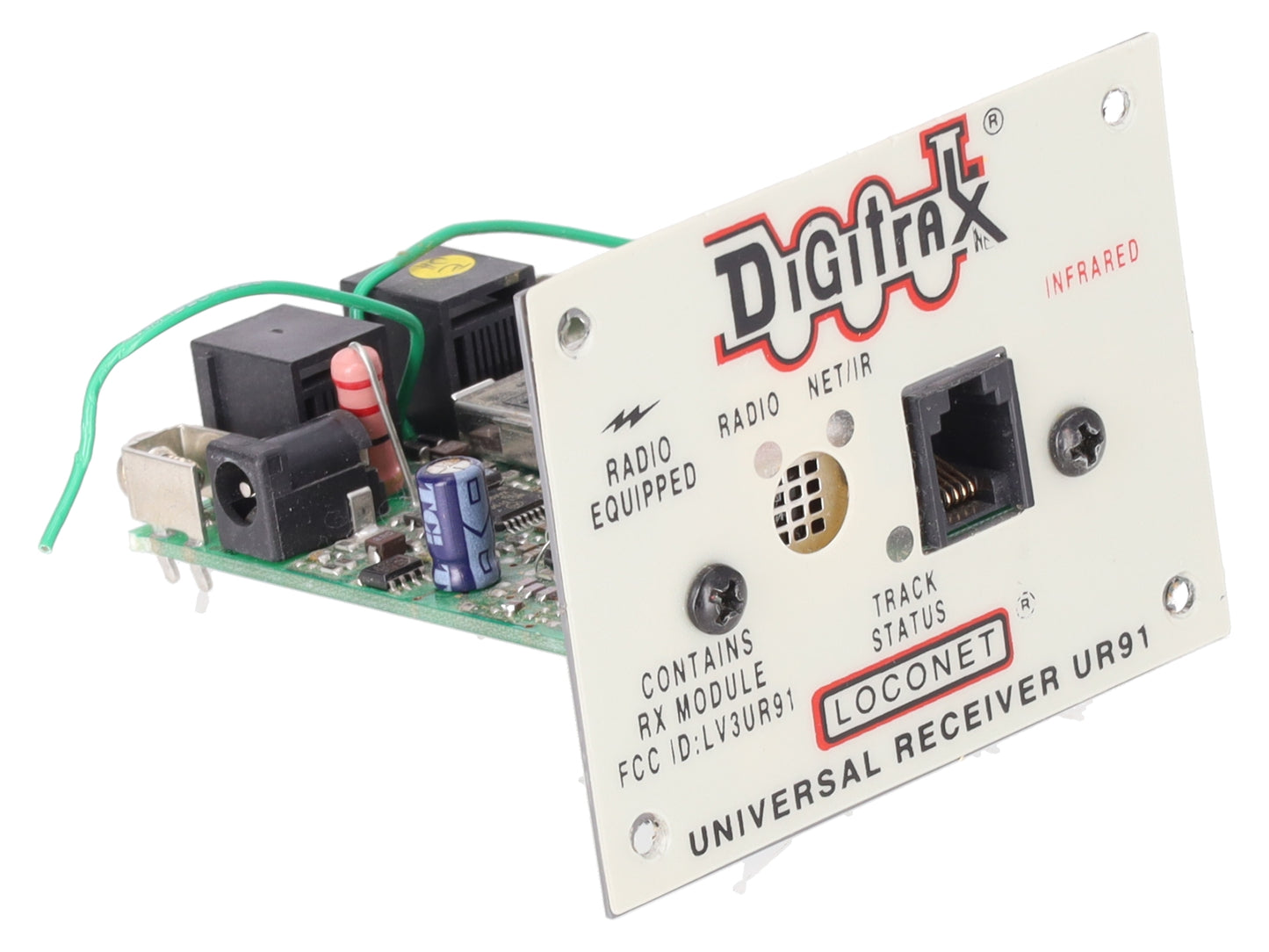 Digitrax UR91 Wireless Radio/IR Receiver Panel EX