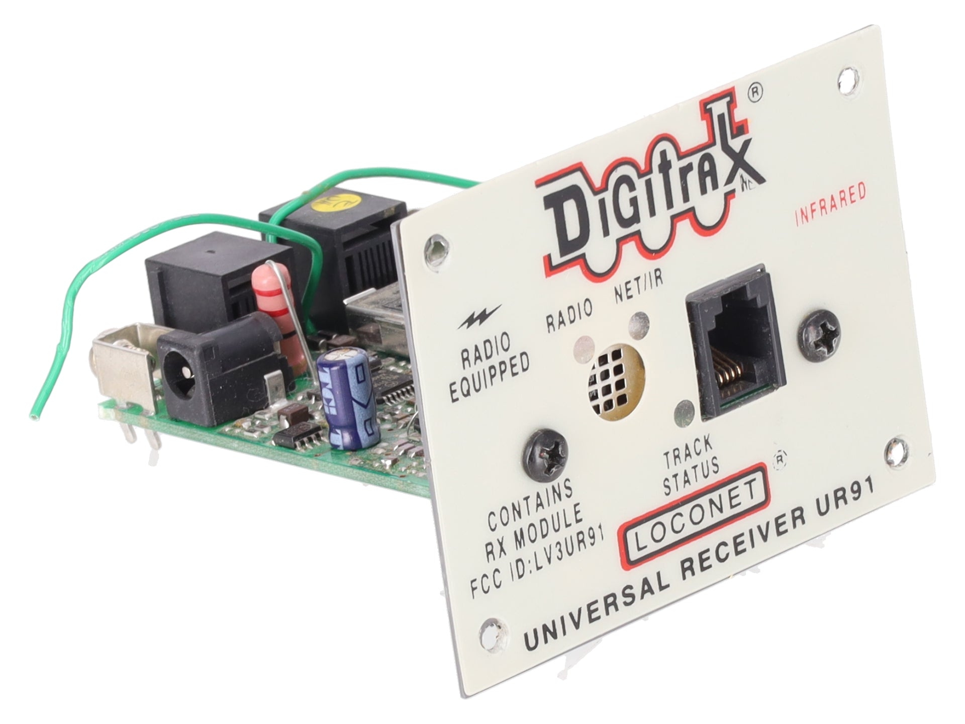 Digitrax UR91 Wireless Radio/IR Receiver Panel EX