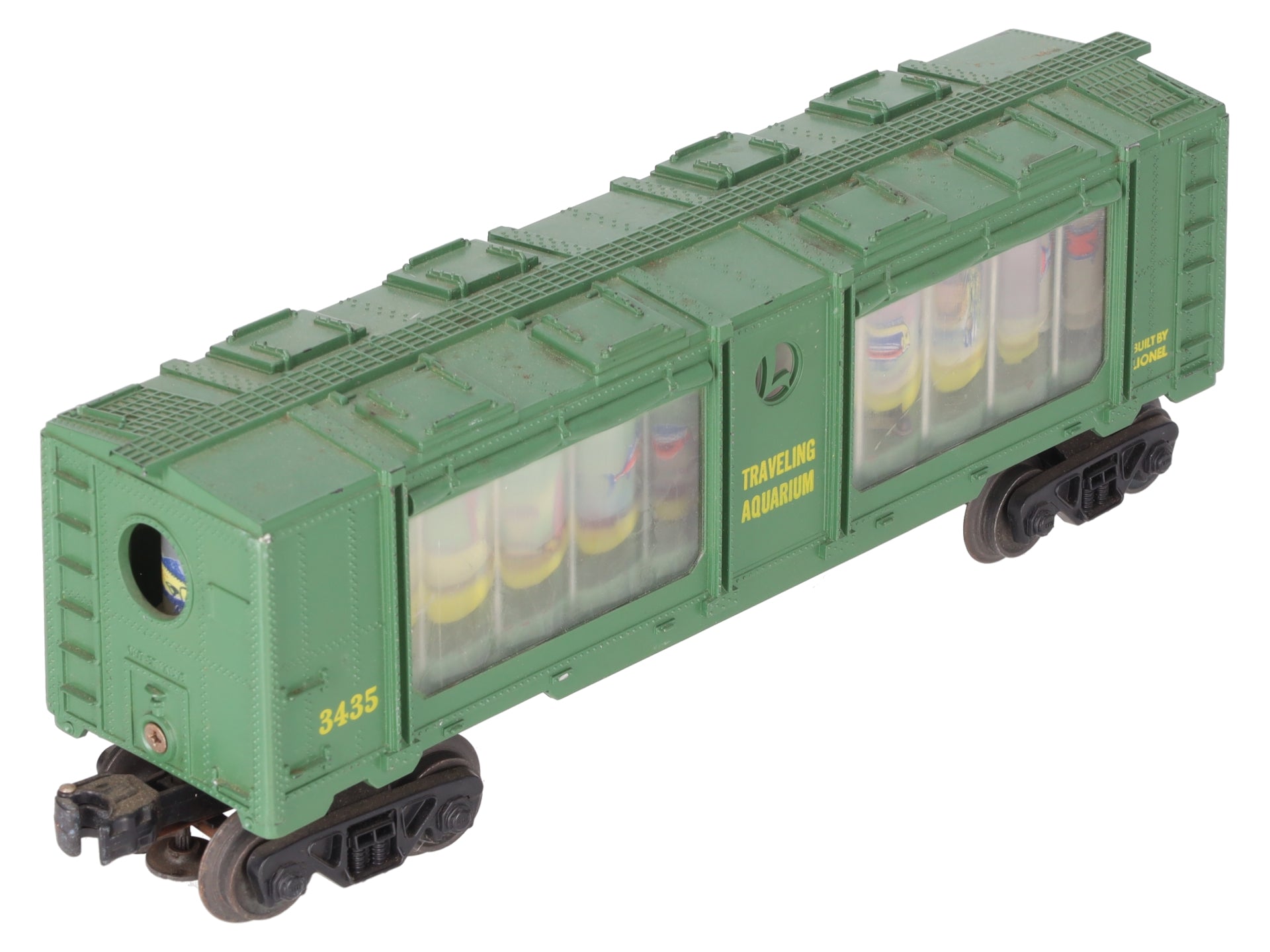 Lionel 3435 Vintage O Operating Traveling Aquarium Car VG