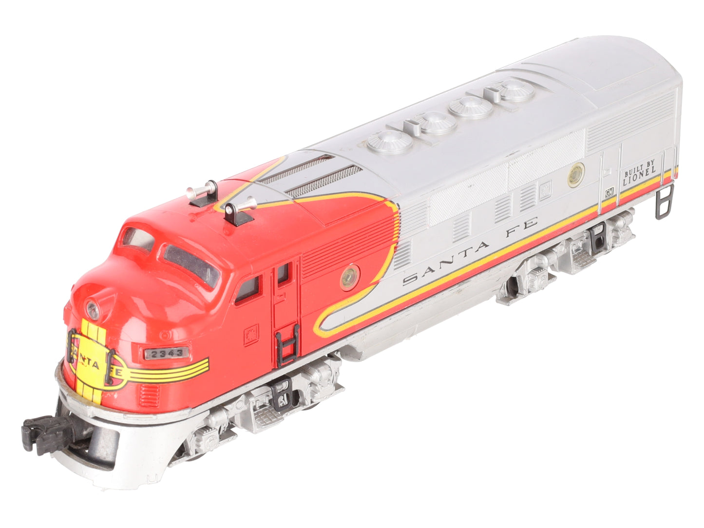 Lionel 2343T Vintage O Santa Fe F3 A Non-Powered Dummy Diesel Locomotive/Box