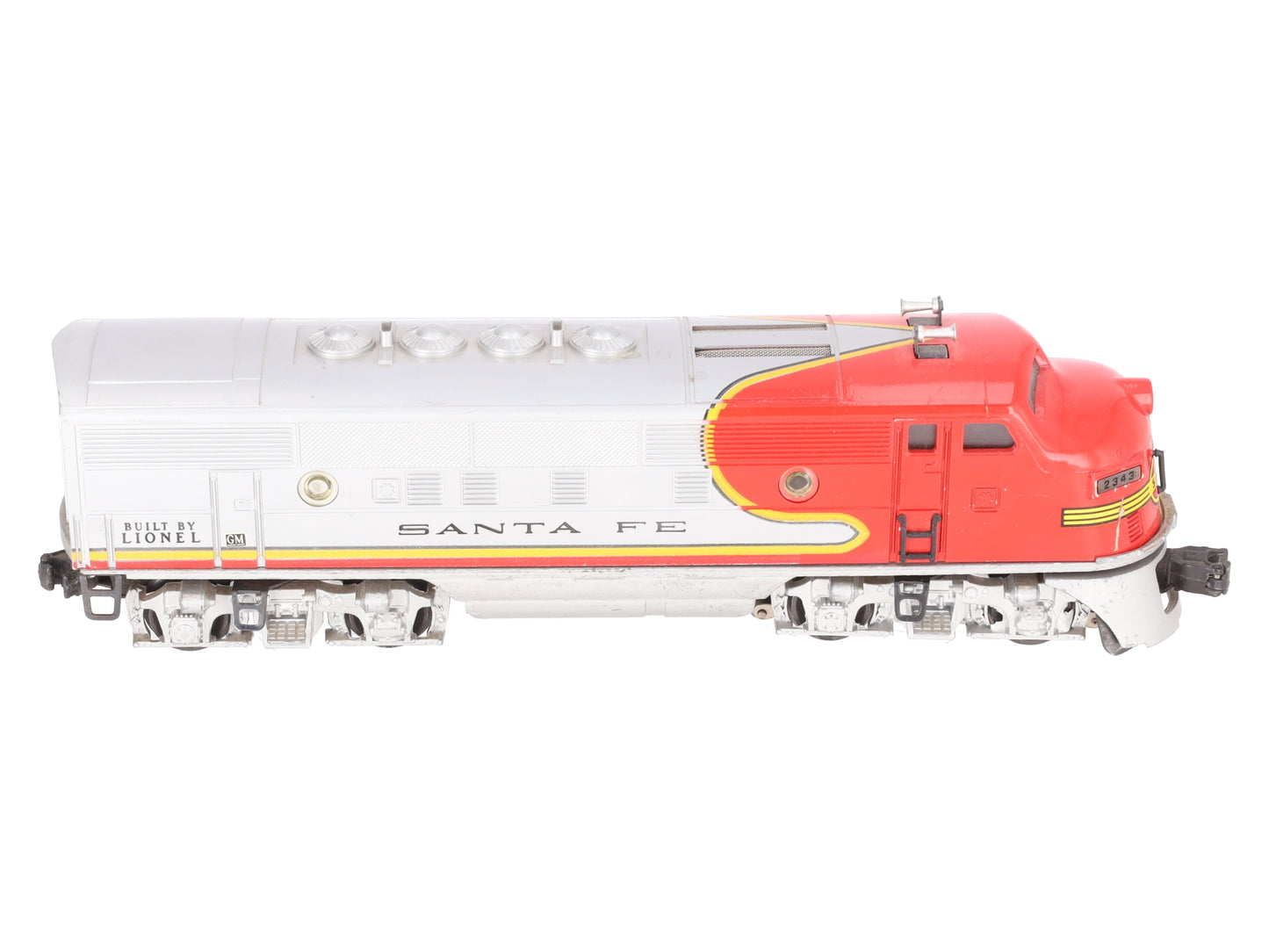 Lionel 2343T Vintage O Santa Fe F3 A Non-Powered Dummy Diesel Locomotive/Box
