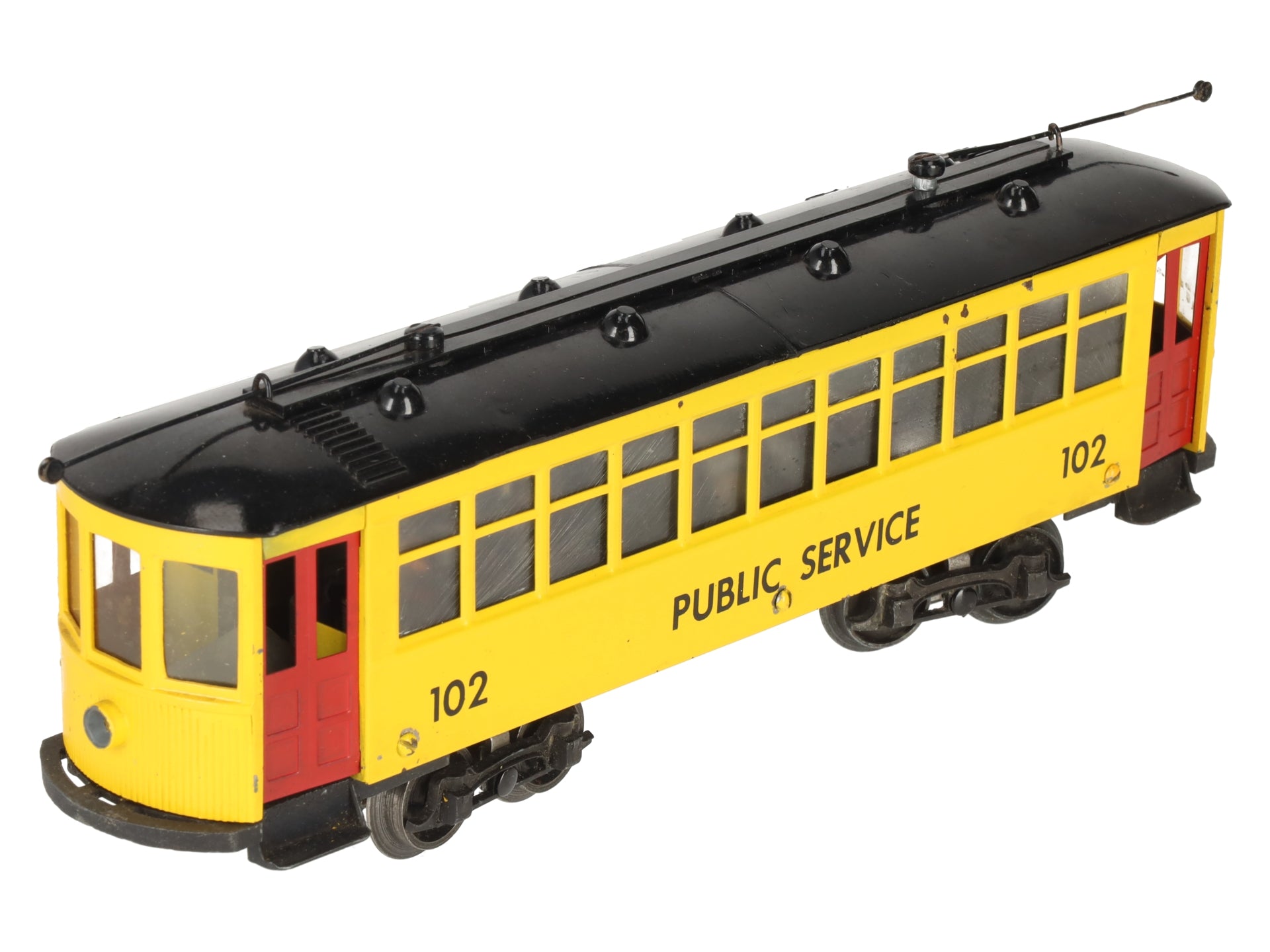 Minitoys 102 O Gauge 102 Public Service Powered Trolley (3-Rail) VG/Box