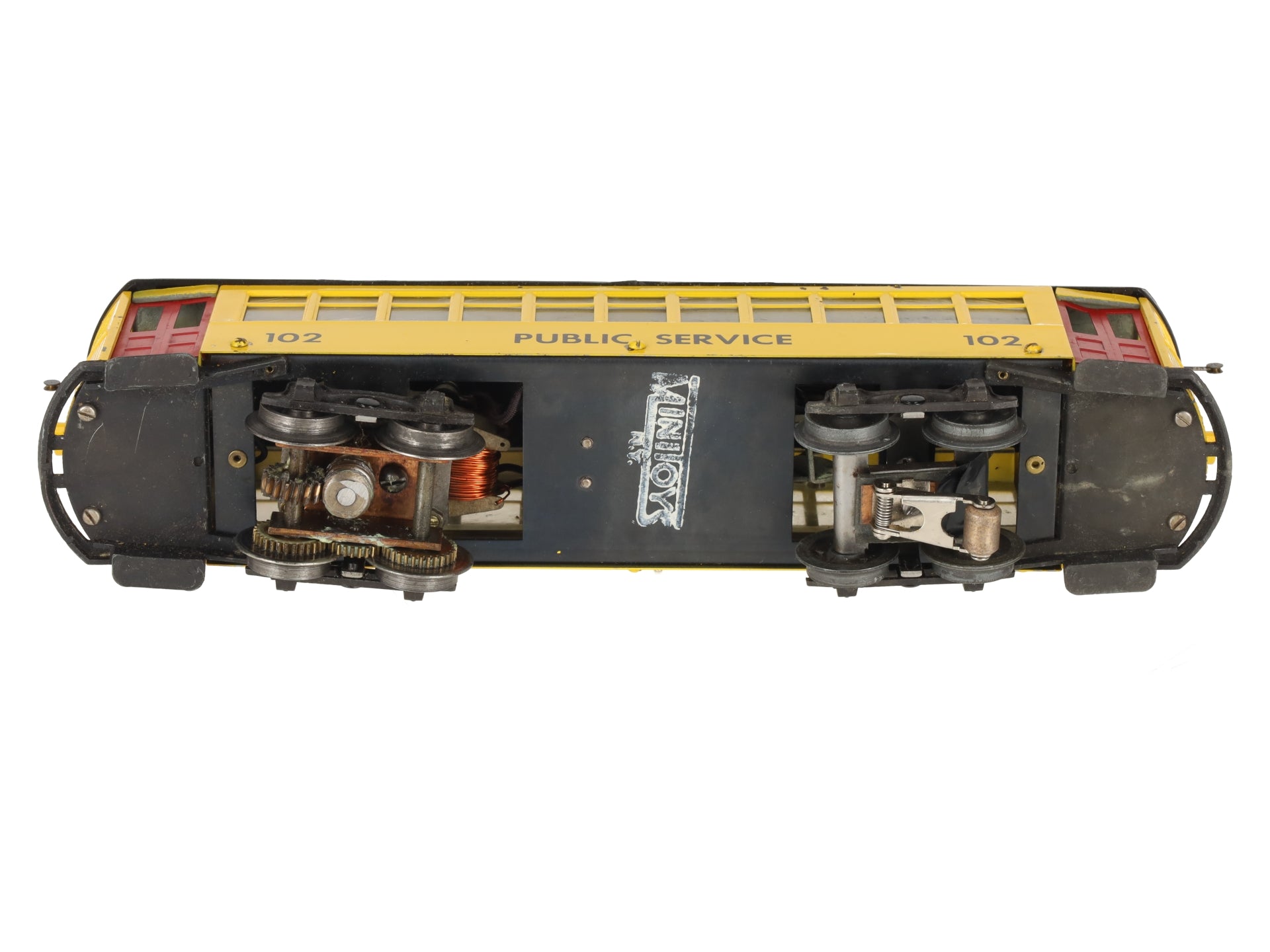 Minitoys 102 O Gauge 102 Public Service Powered Trolley (3-Rail) VG/Box