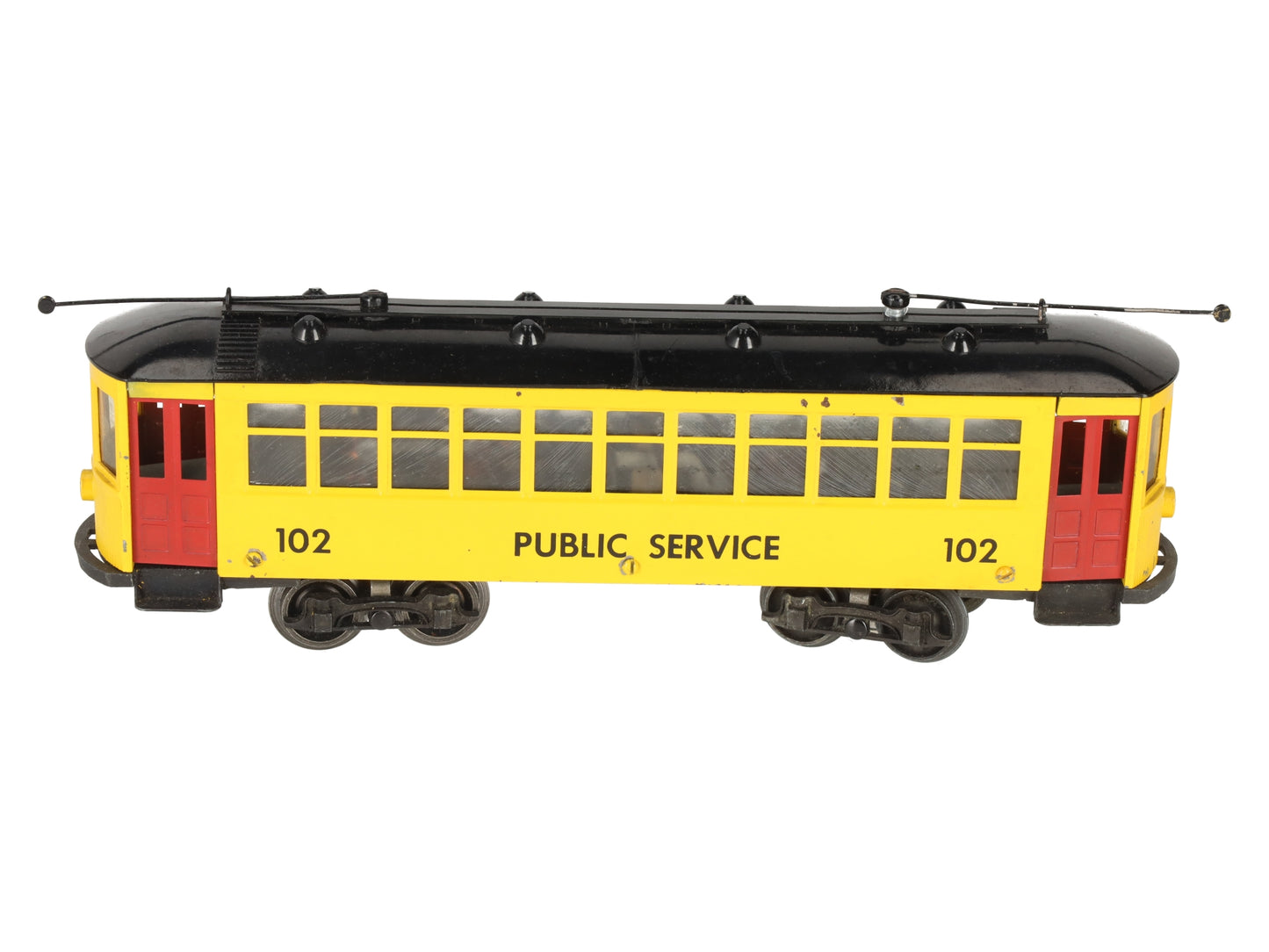 Minitoys 102 O Gauge 102 Public Service Powered Trolley (3-Rail) VG/Box