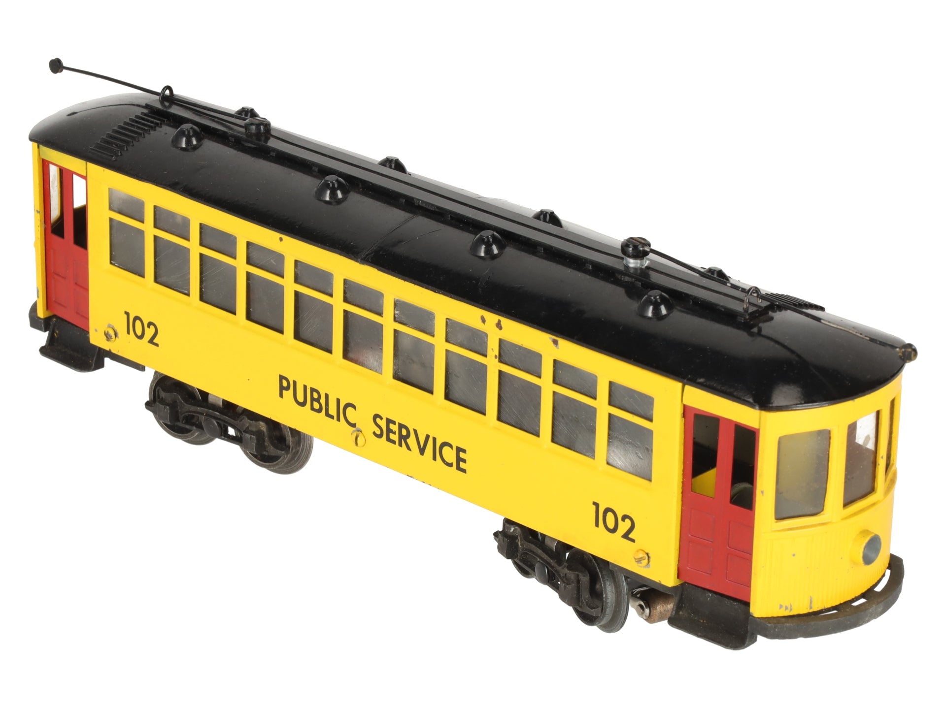 Minitoys 102 O Gauge 102 Public Service Powered Trolley (3-Rail) VG/Box