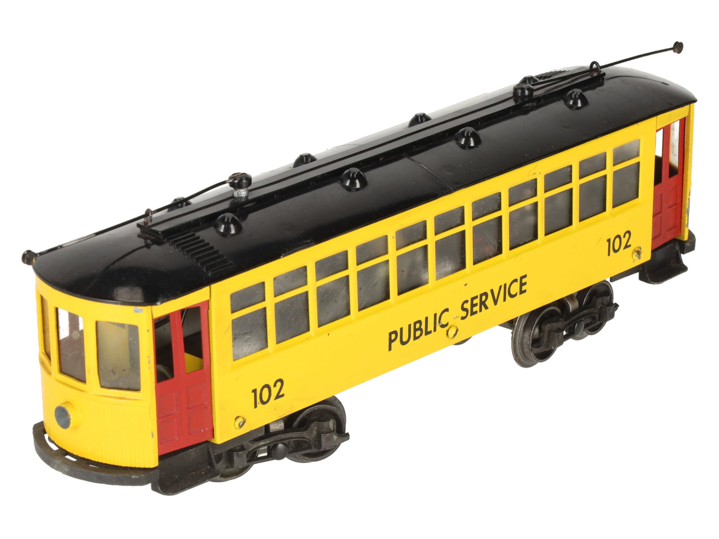 Minitoys 102 O Gauge 102 Public Service Powered Trolley (3-Rail) VG/Box