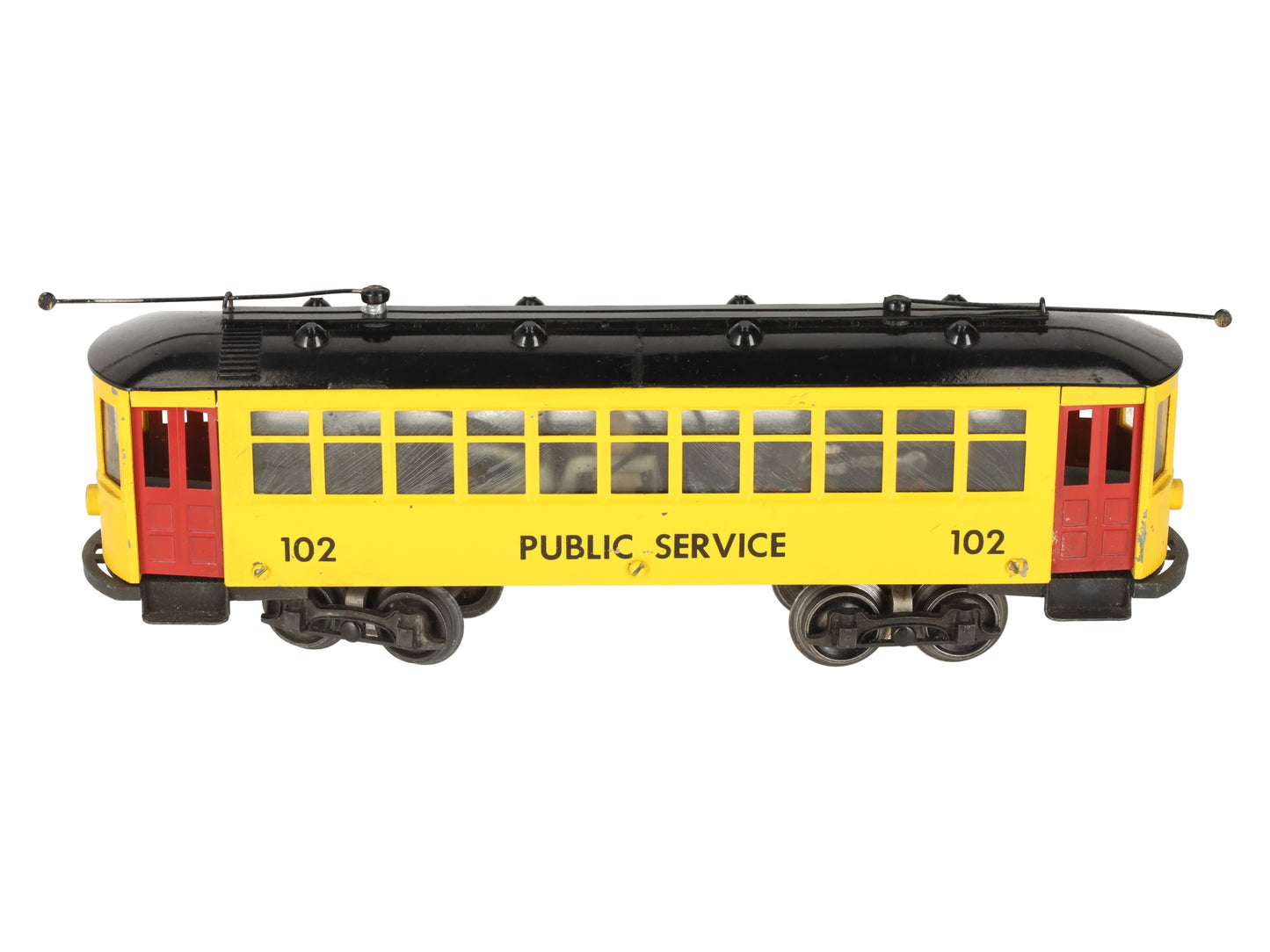 Minitoys 102 O Gauge 102 Public Service Powered Trolley (3-Rail) VG/Box